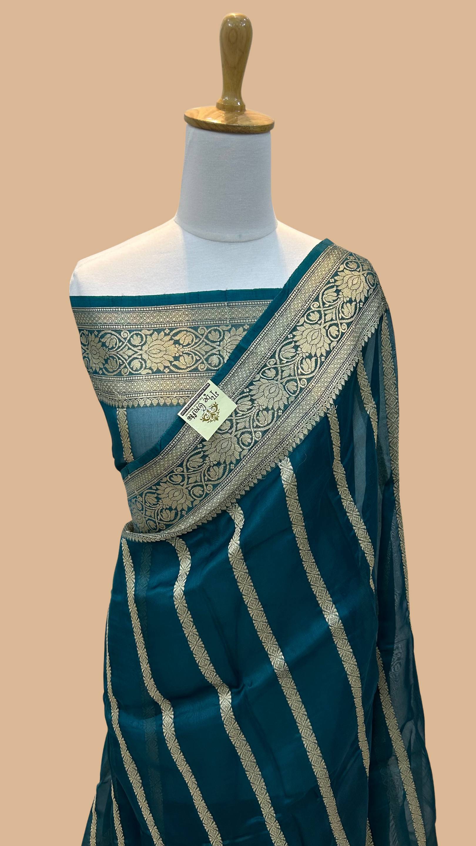 Pure Kora Silk Handloom Banarasi Saree