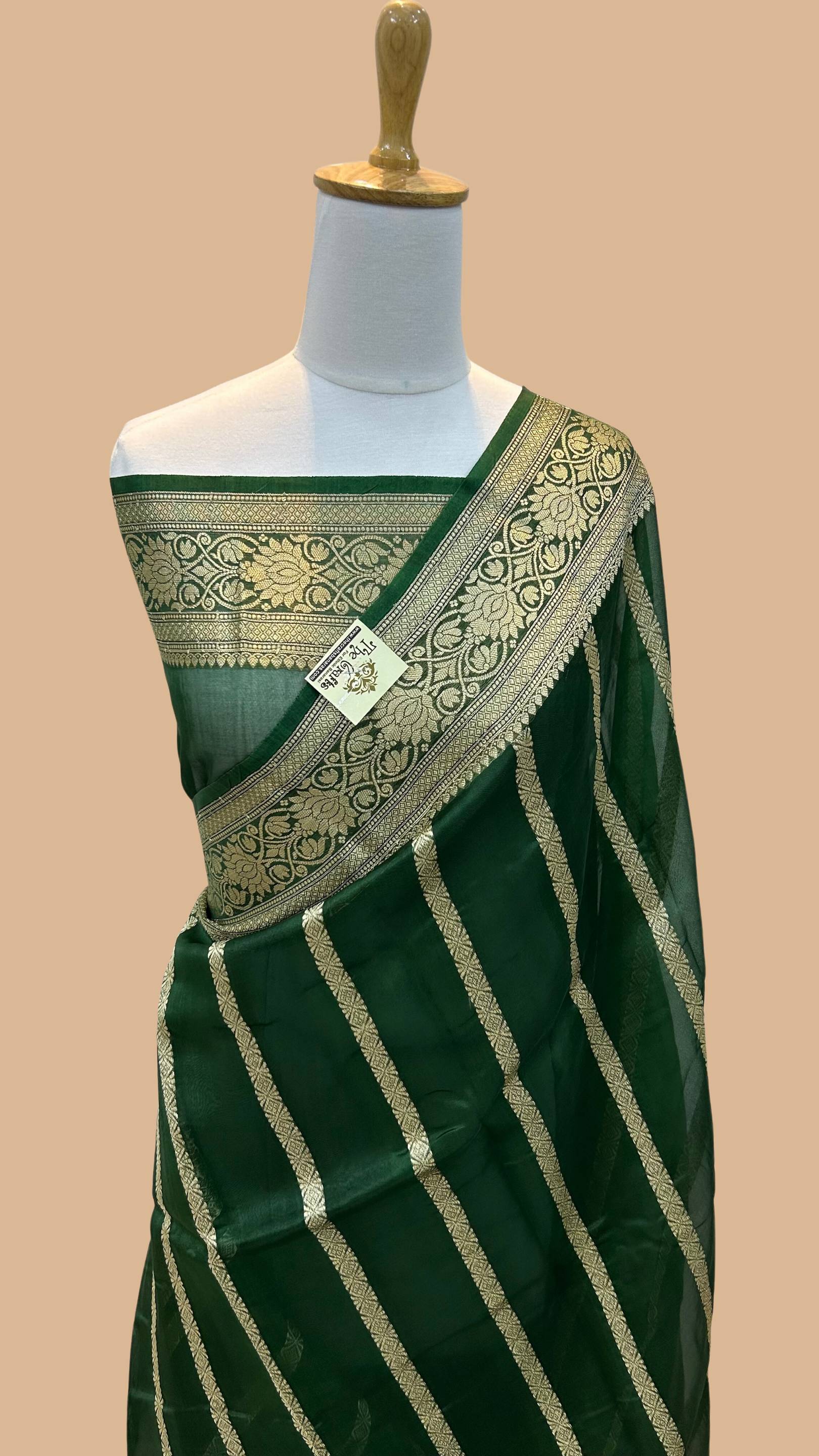 Pure Kora Silk Handloom Banarasi Saree