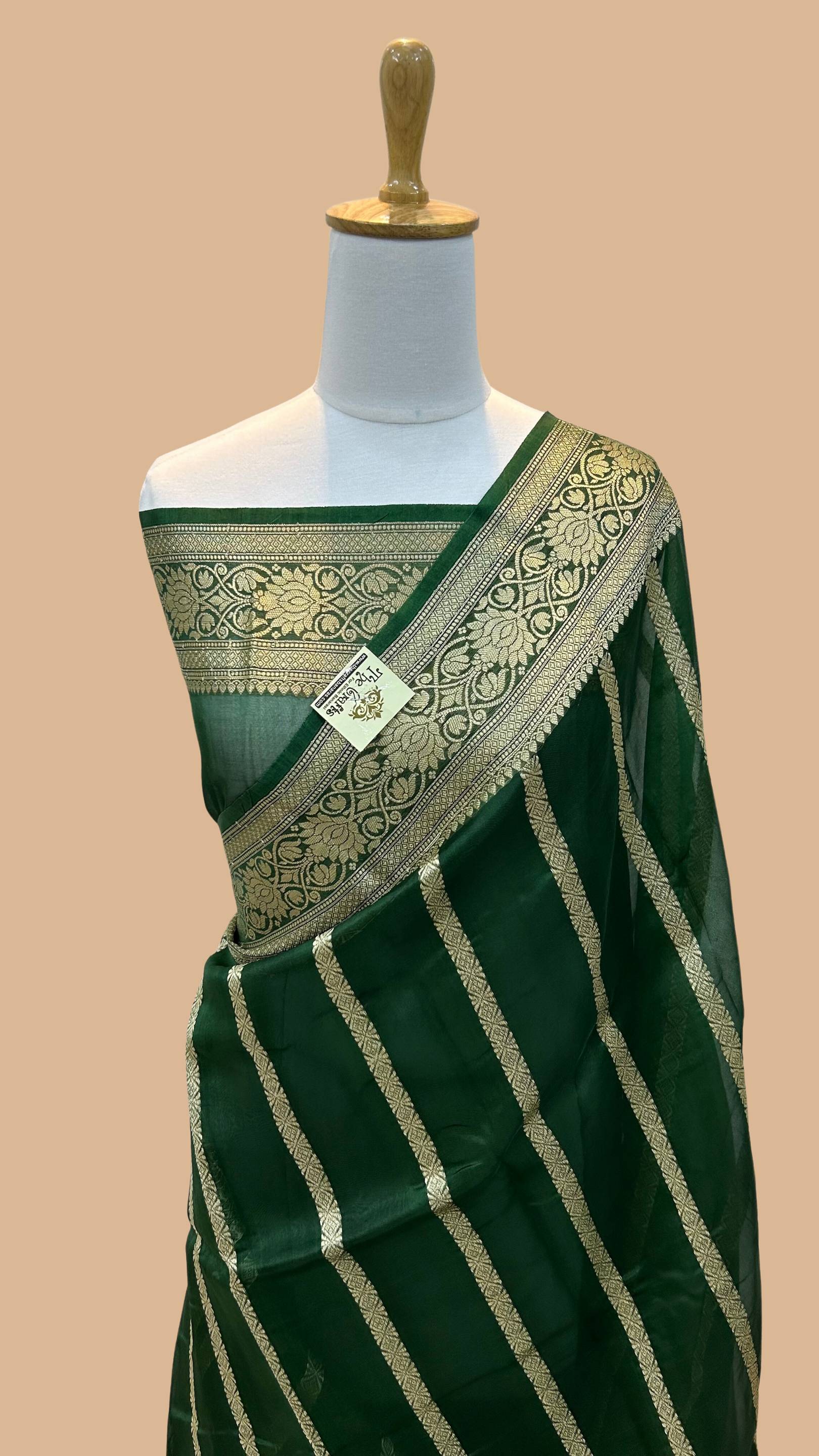 Pure Kora Silk Handloom Banarasi Saree