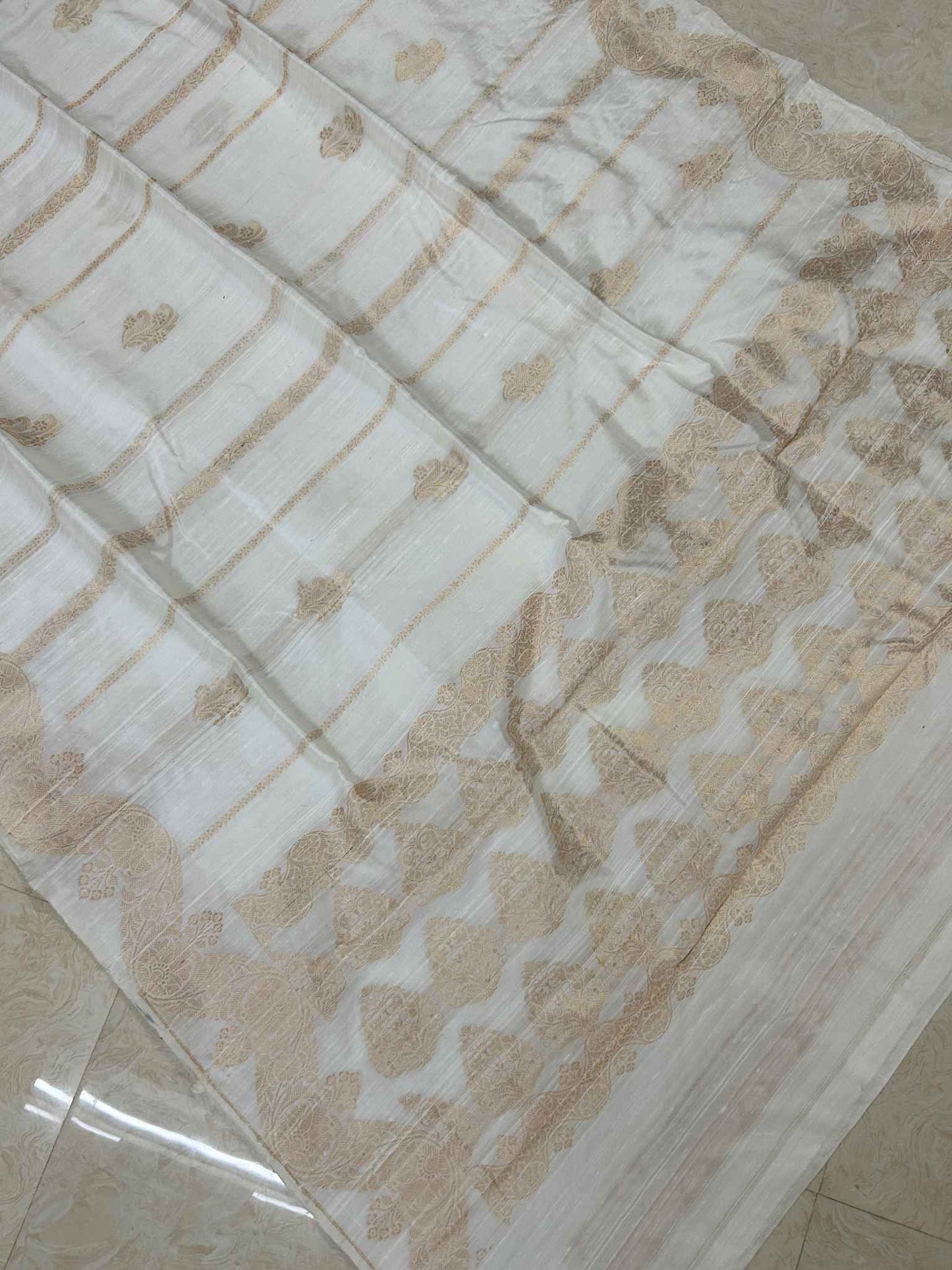 Pure Raw Silk Handloom Banarasi Saree