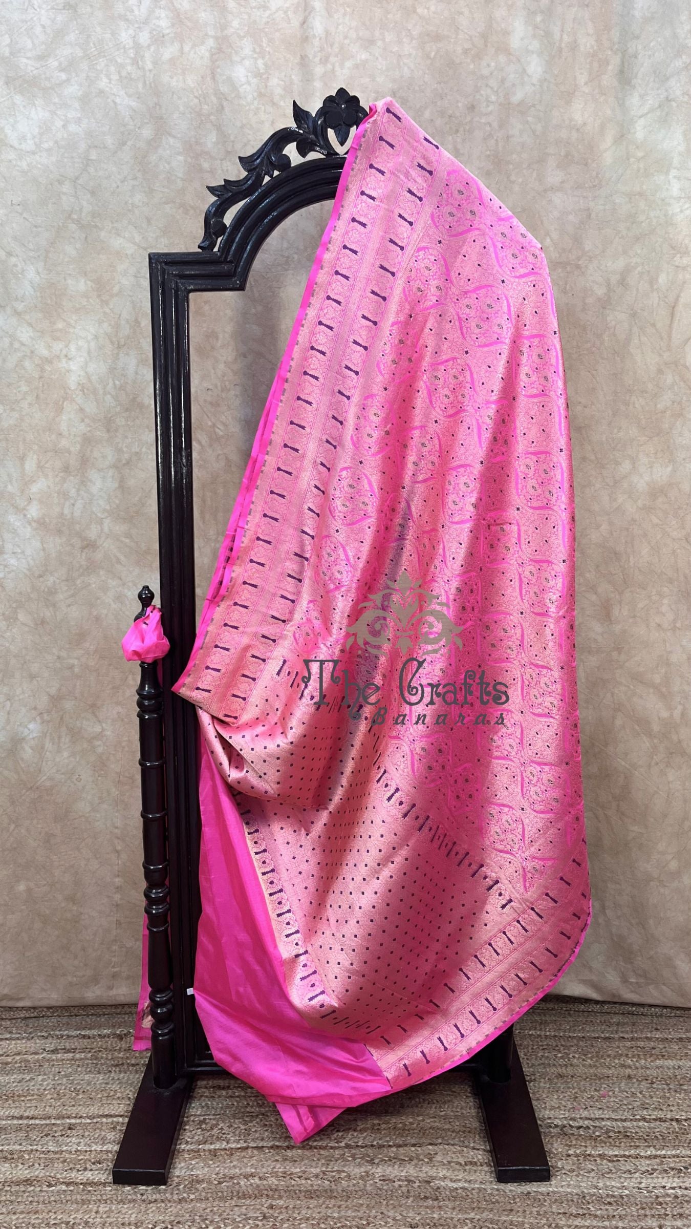 Pure Katan Silk Handloom Banarasi Saree - Tanchui Brocade Meena