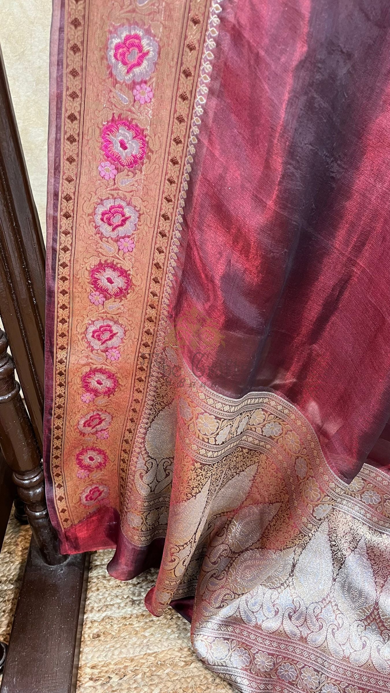 Pure Kora Tissue Silk Banarasi Saree