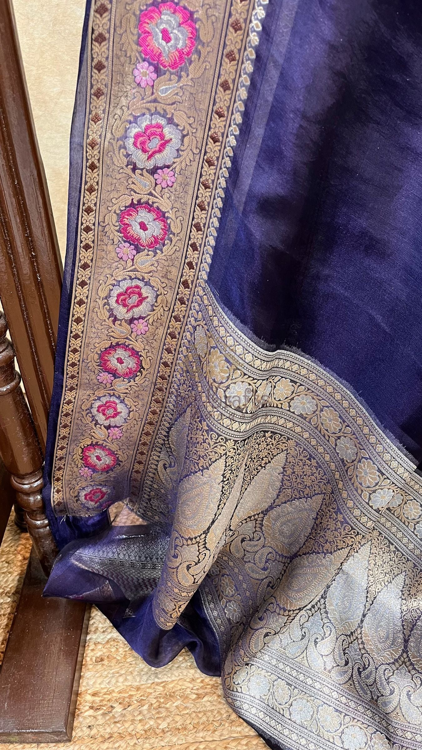 Pure Kora Tissue Silk Banarasi Saree
