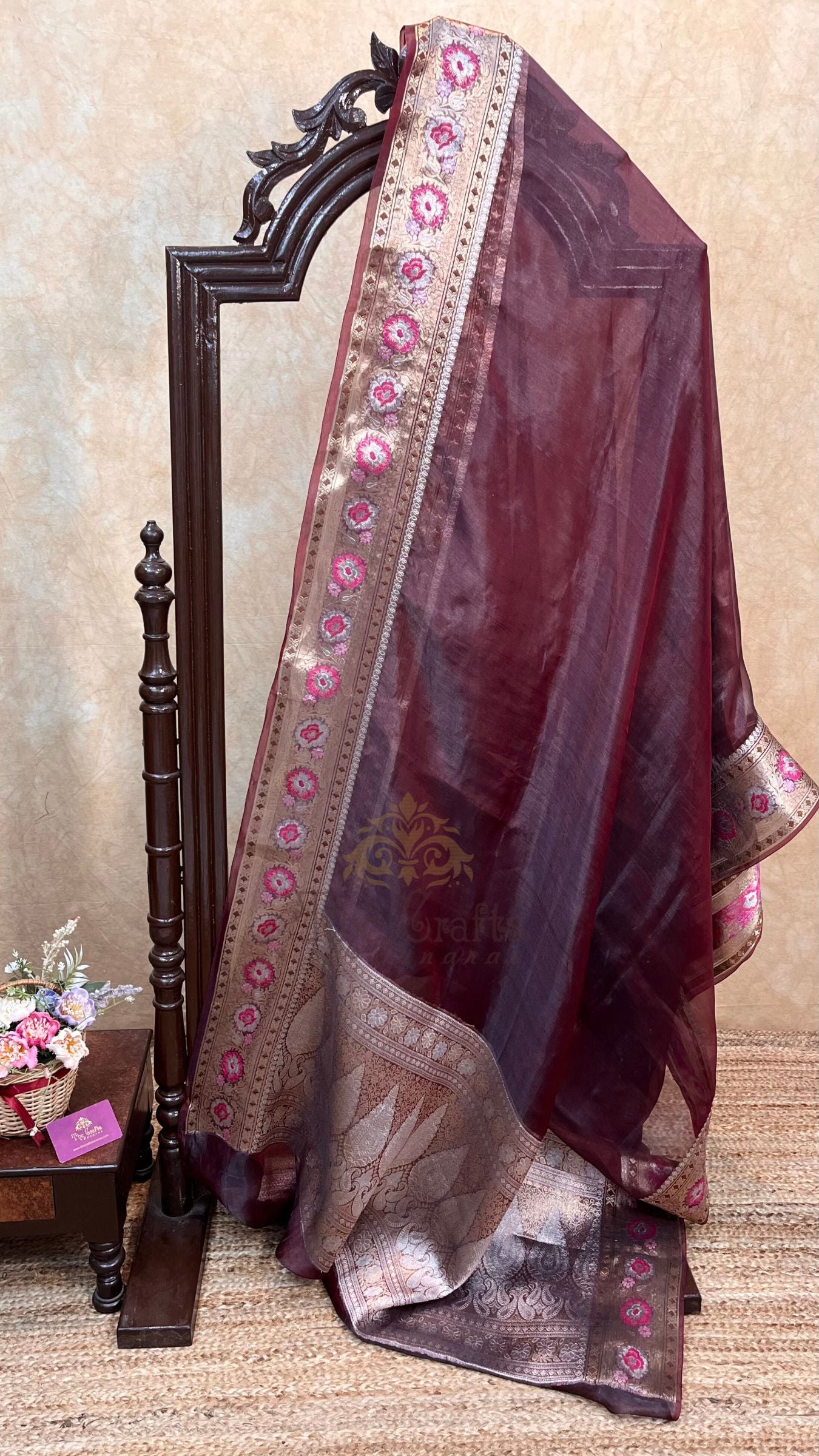 Pure Kora Tissue Silk Banarasi Saree