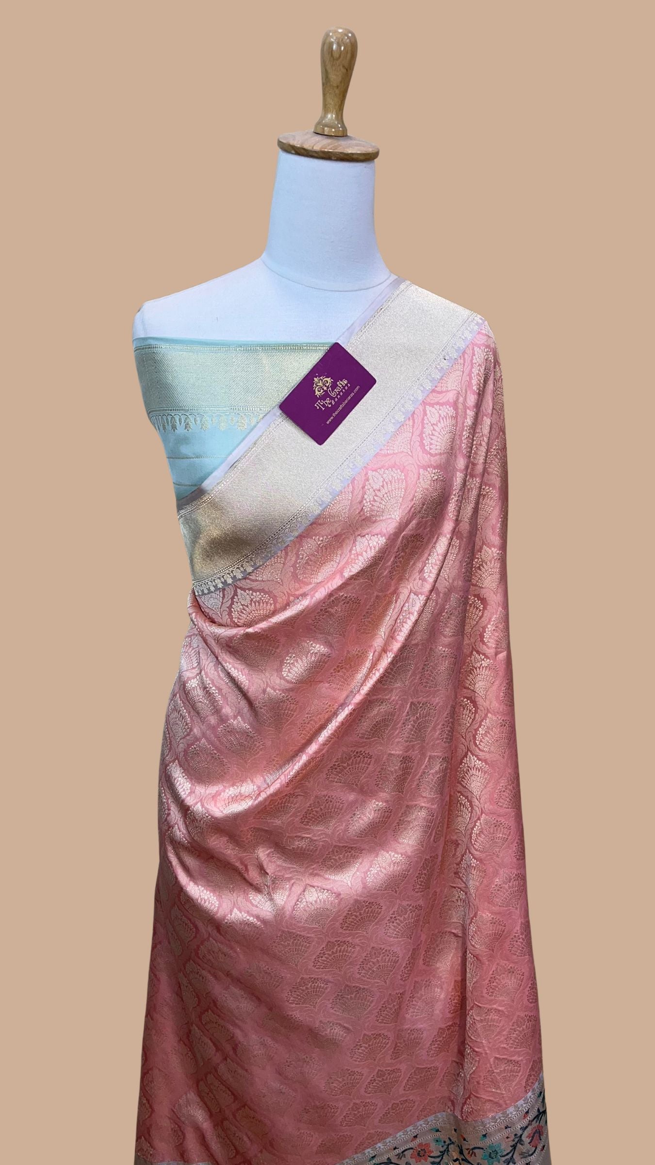 Pure Katan Silk Handloom Banarasi Saree - Kadhua Tanchui Brocade