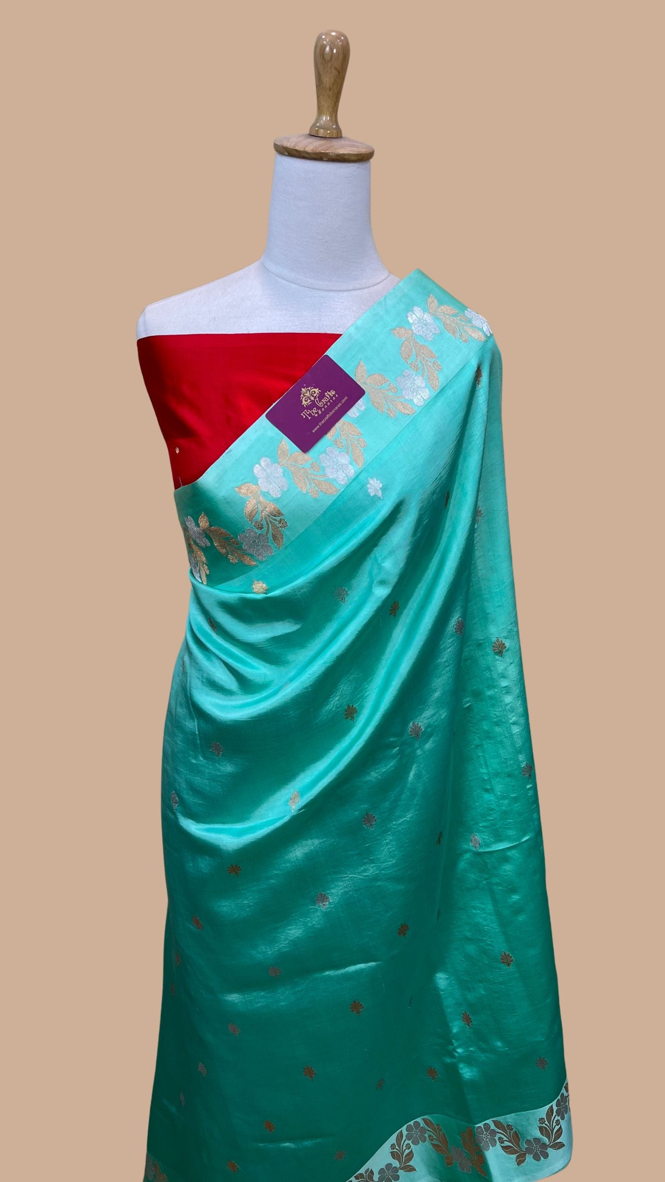 Pure Mango Silk Handloom Banarasi Saree