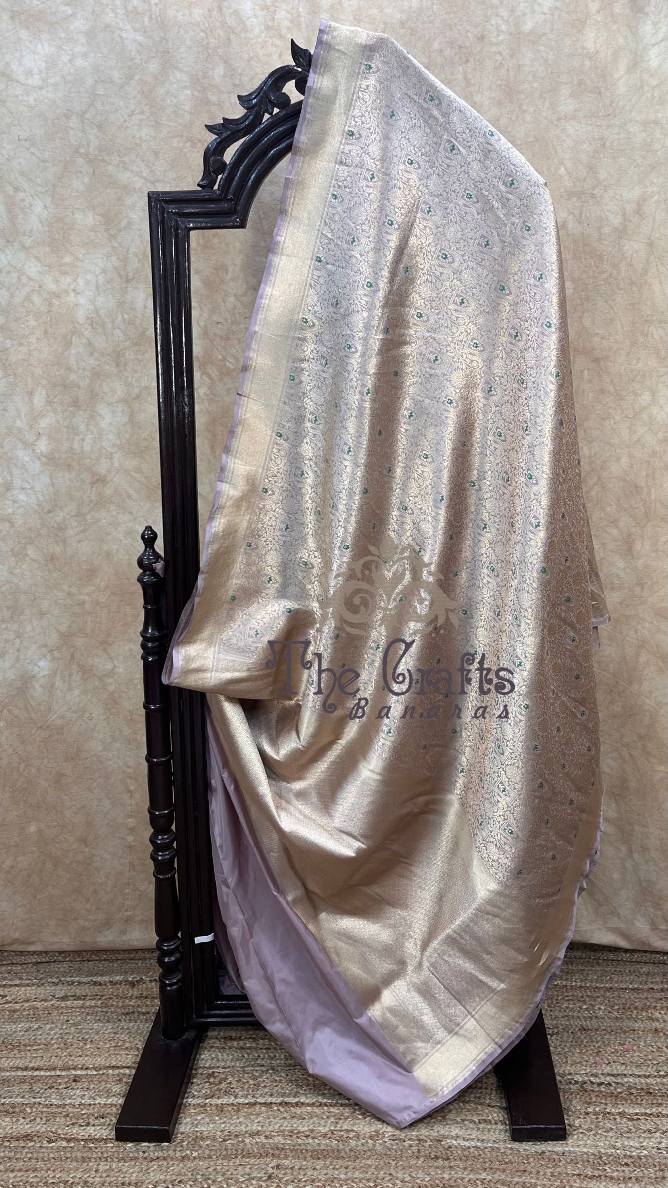 Pure Katan Silk Handloom Banarasi Saree - Tanchui Brocade Meena