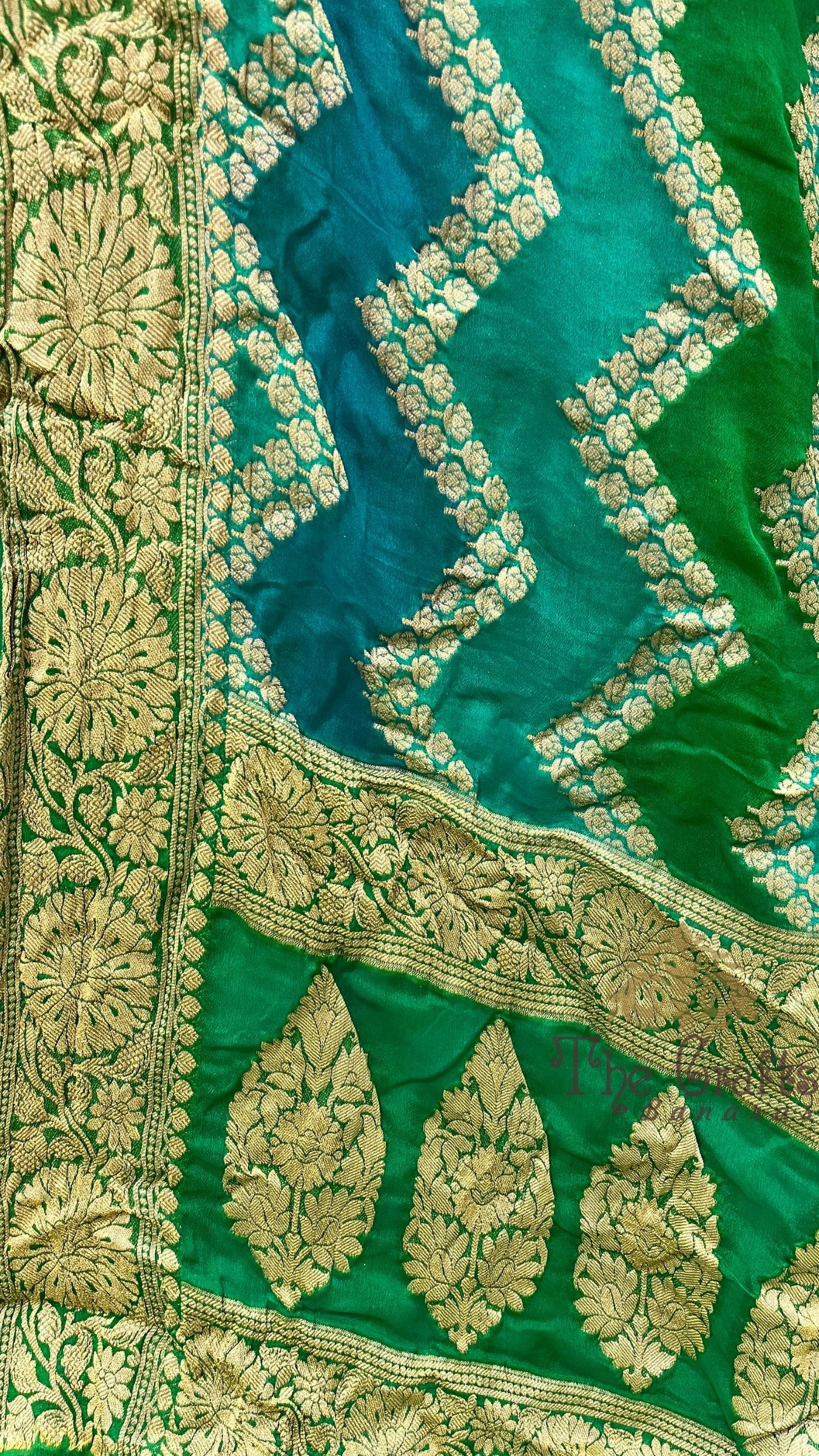 Pure Khaddi Chiffon Banarasi Saree
