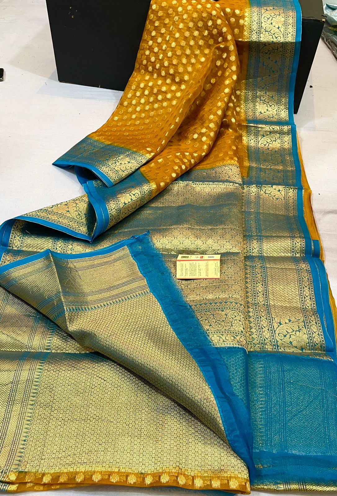 Pure Kora Silk Banarasi Saree