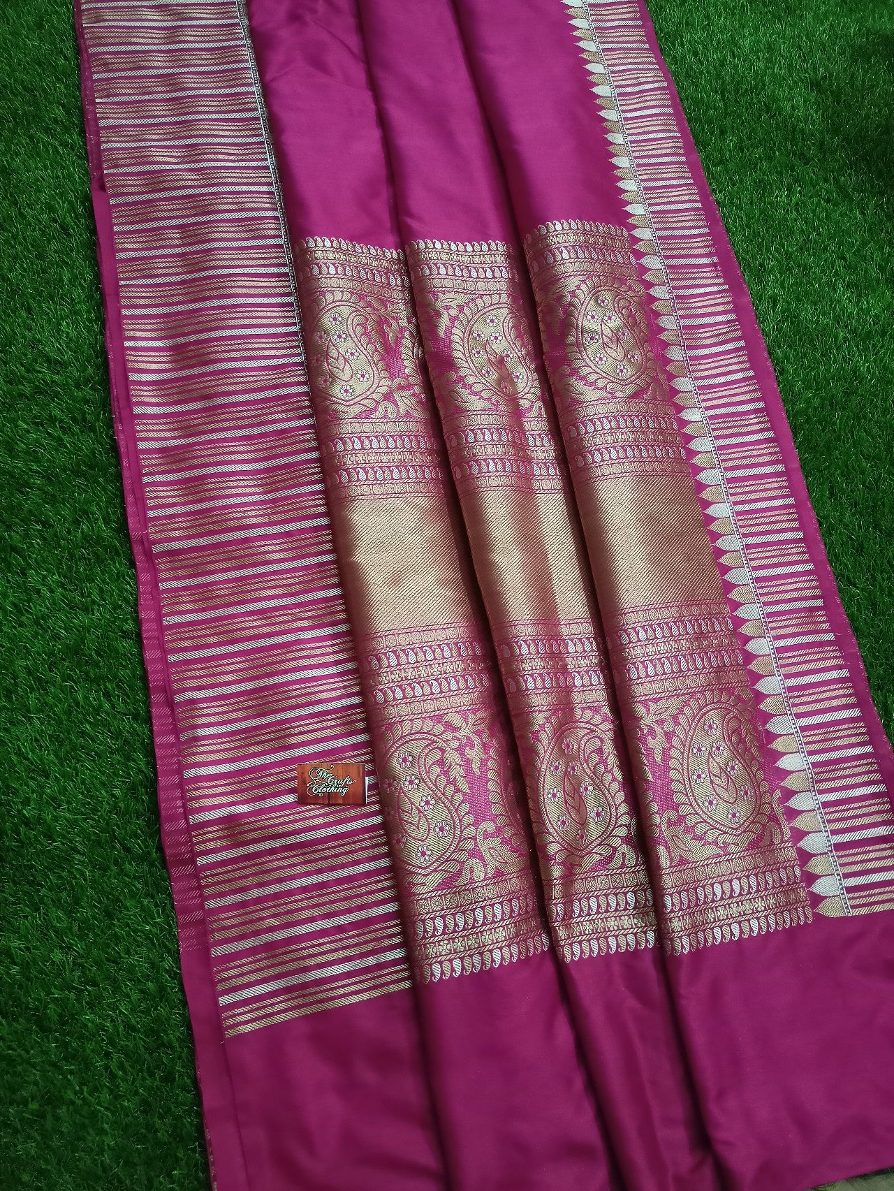 Pure Katan Silk Handloom Banarasi Saree - Kadhua - The Crafts Clothing