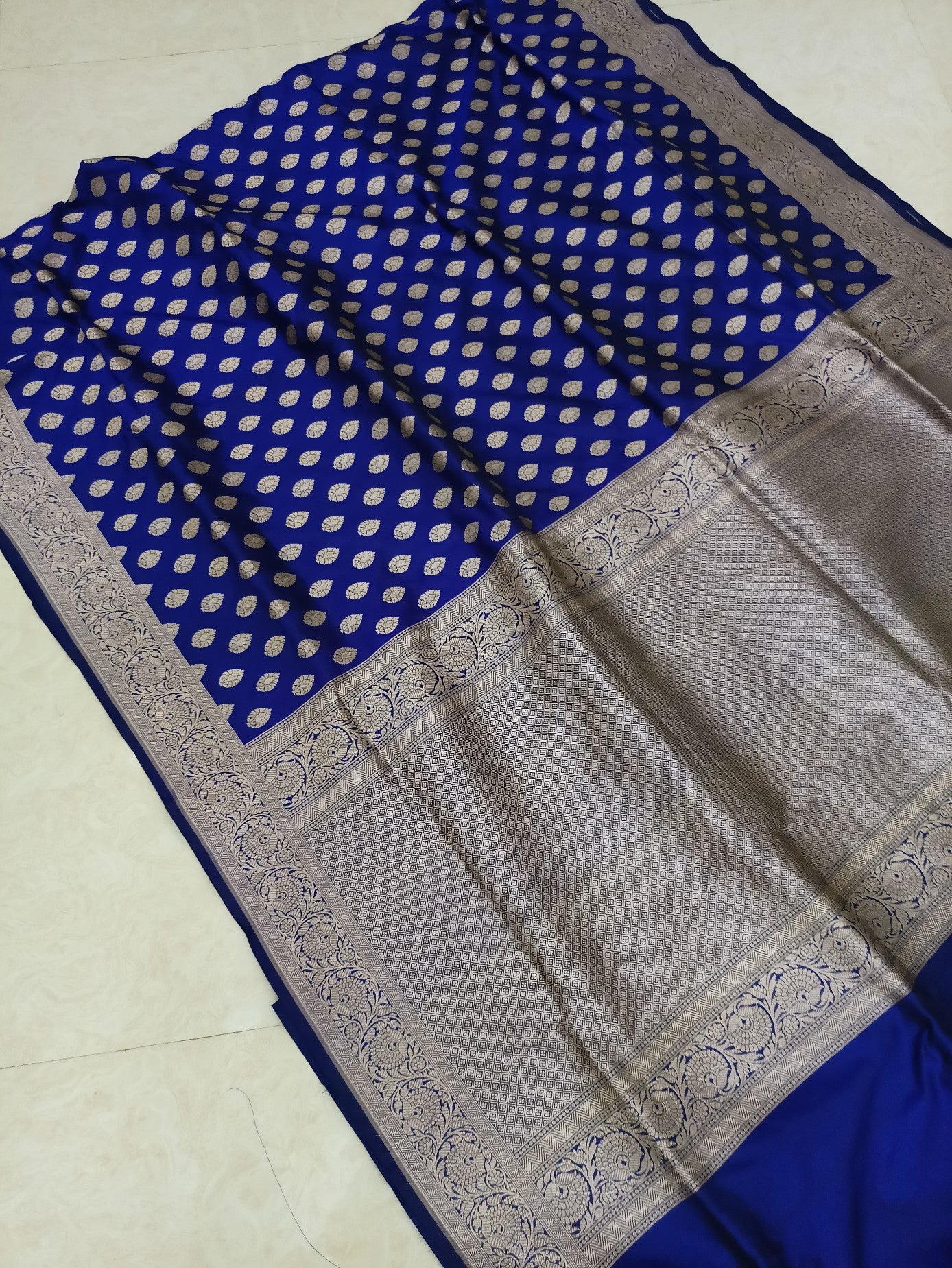 Pure Katan Silk Handloom Banarasi Saree - The Crafts Clothing