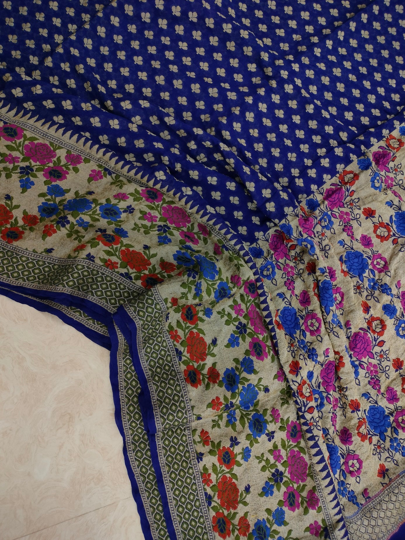 Pure Khaddi Chiffon Banarasi Saree
