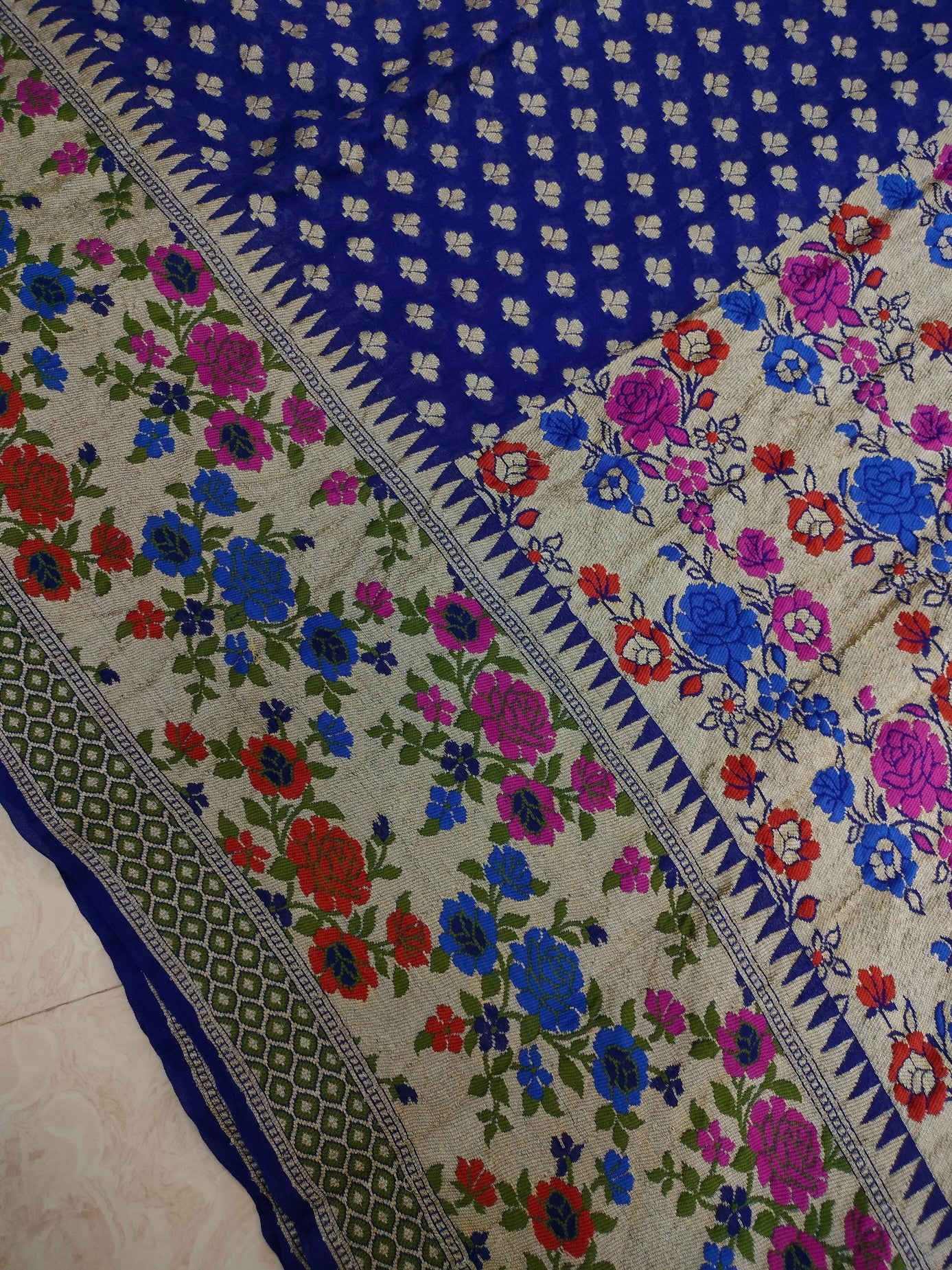 Pure Khaddi Chiffon Banarasi Saree