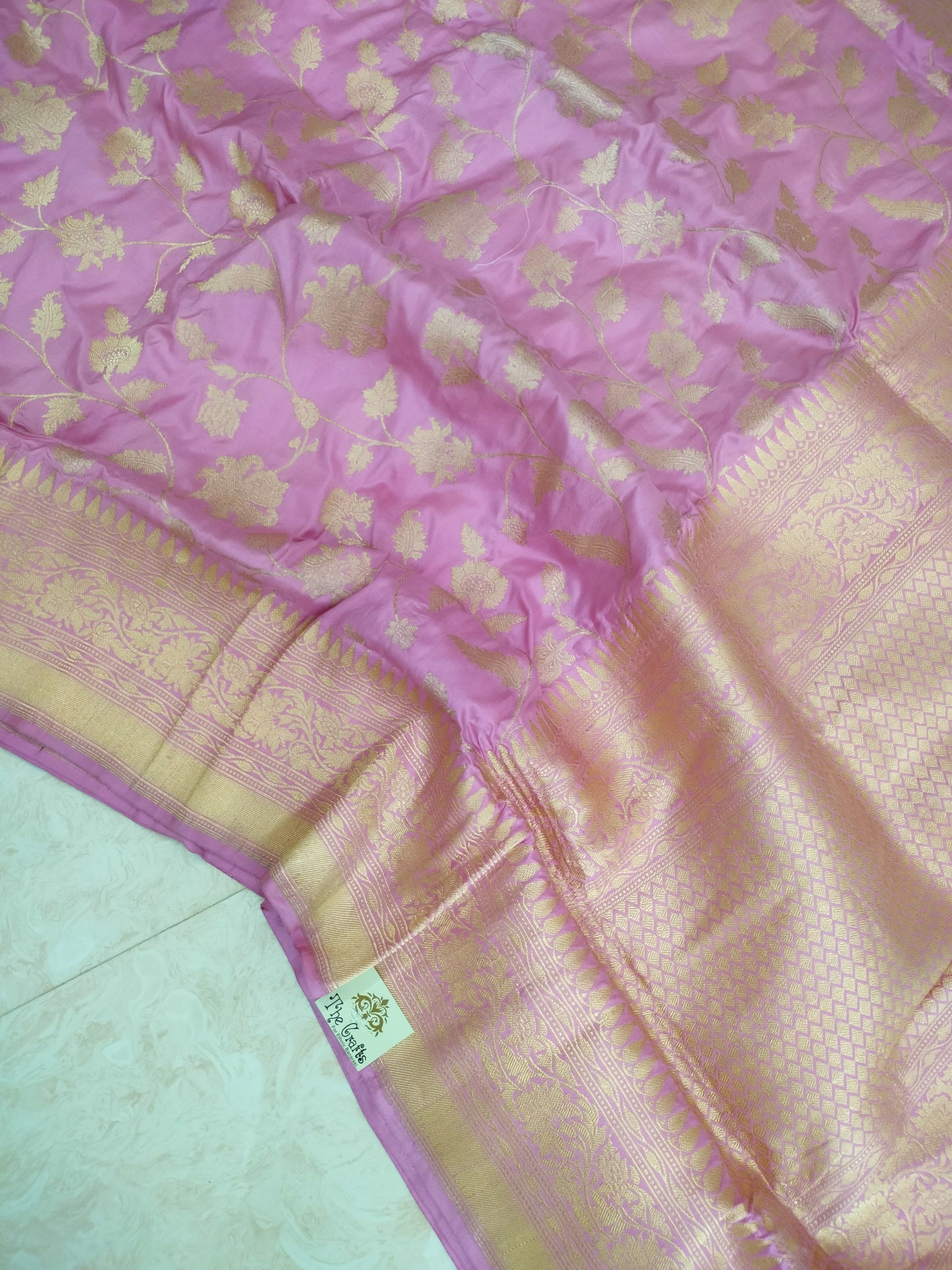 Pure Katan Silk Handloom Banarasi Saree - Kadhua jangla