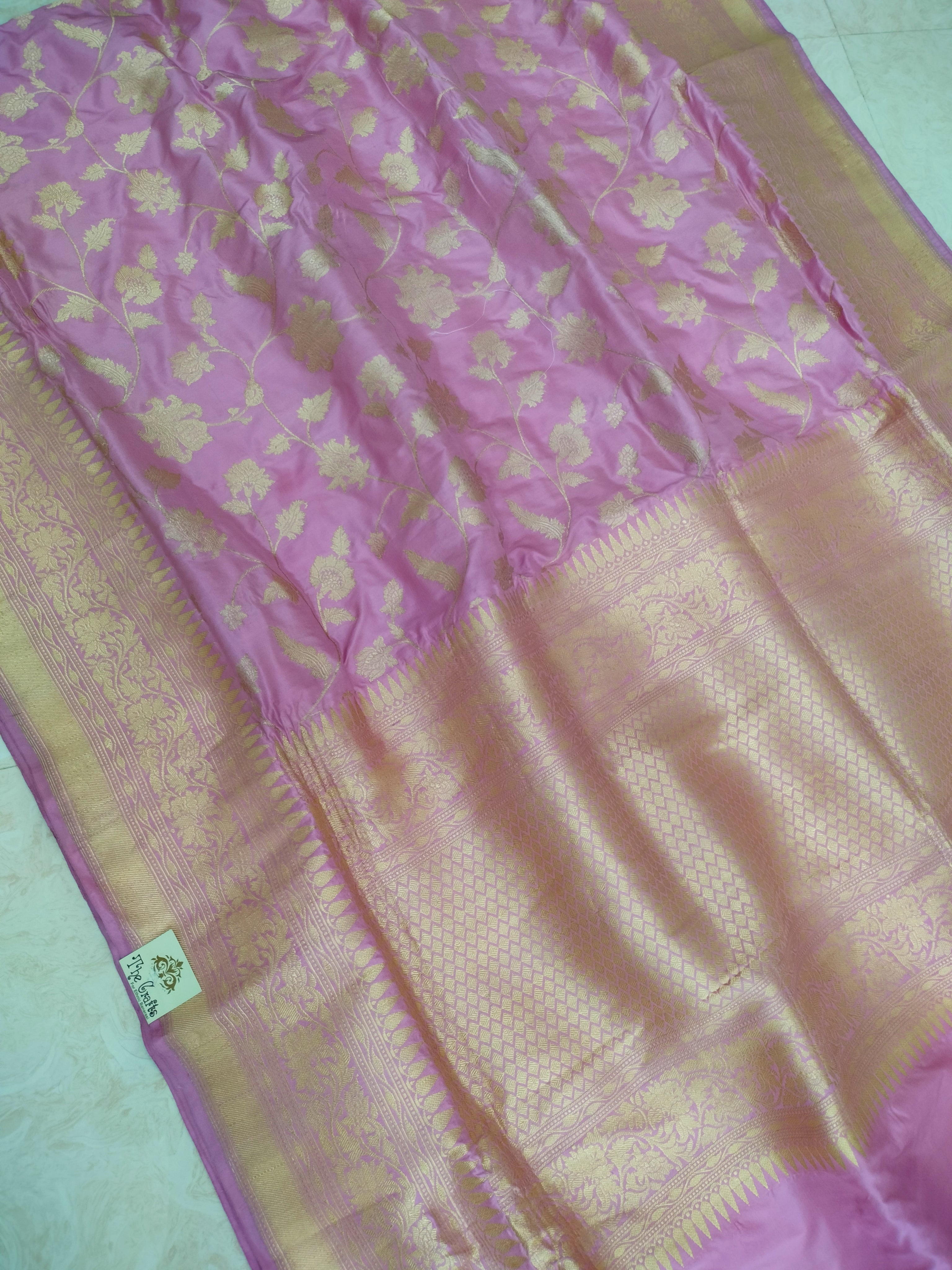 Pure Katan Silk Handloom Banarasi Saree - Kadhua jangla