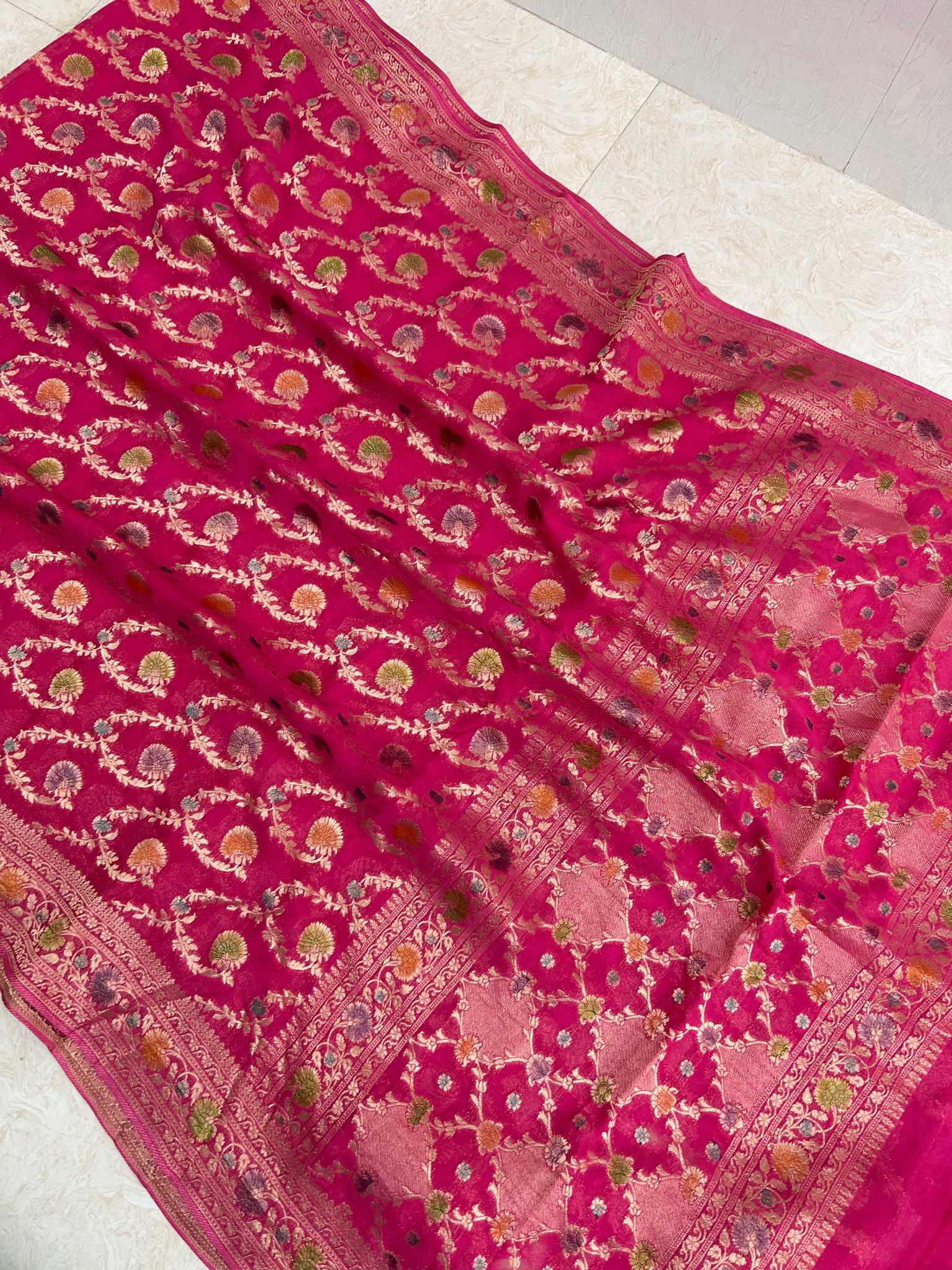 Pure Viscose Georgette Banarasi Saree