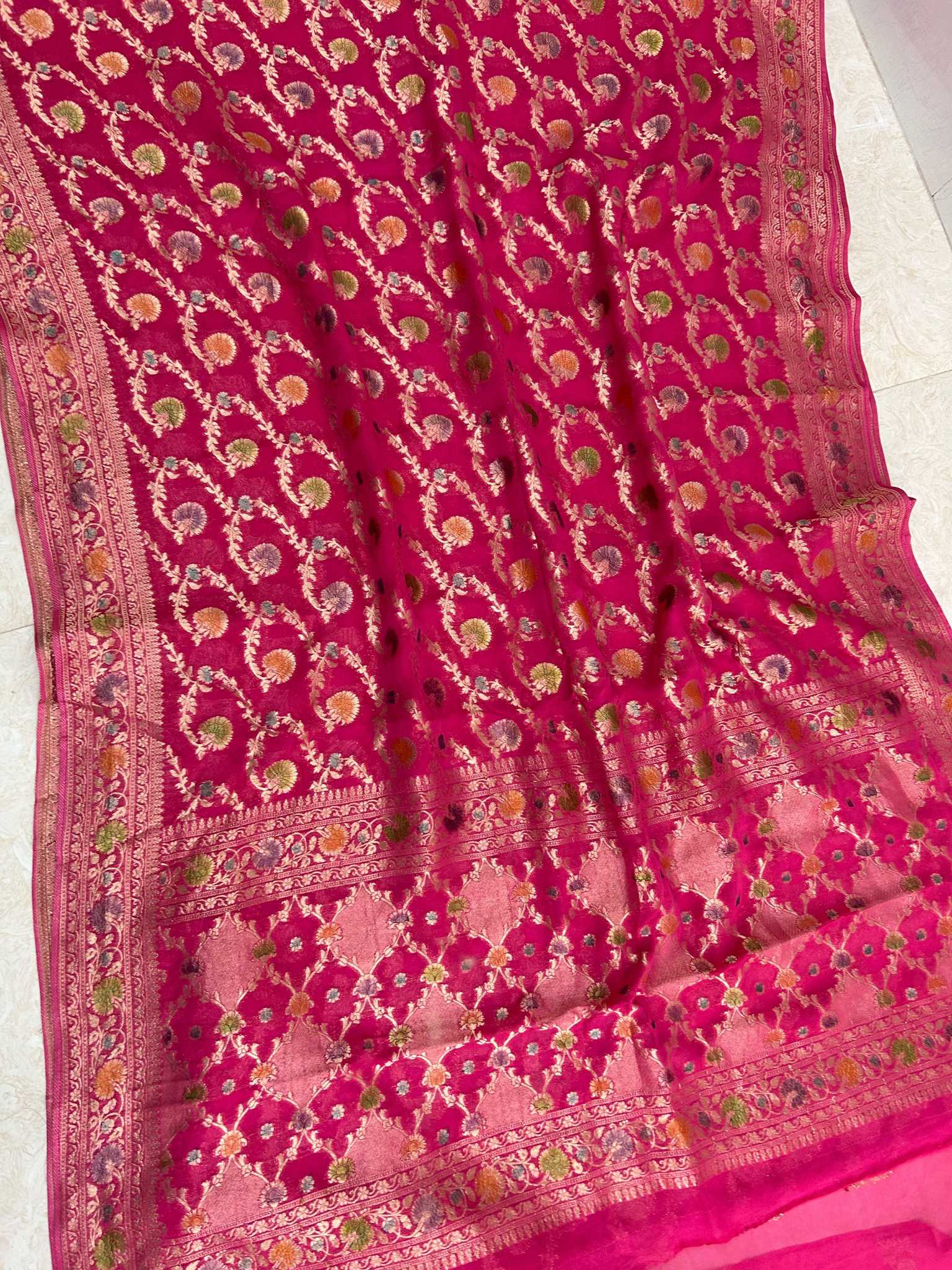 Pure Viscose Georgette Banarasi Saree