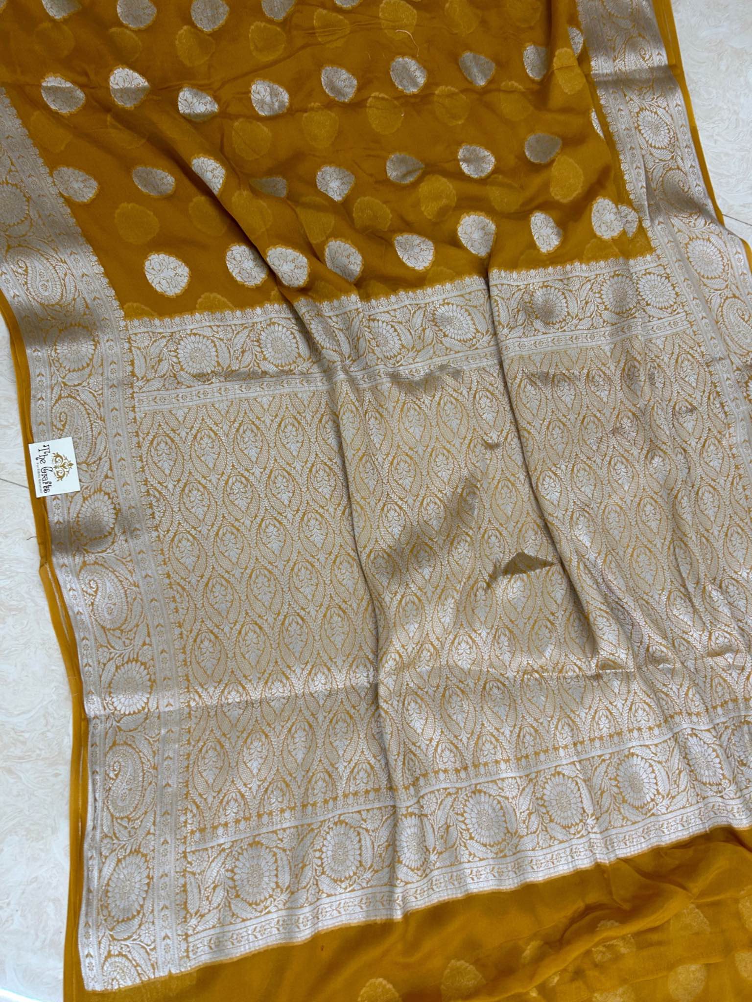 Pure Khaddi Chiffon Banarasi Saree