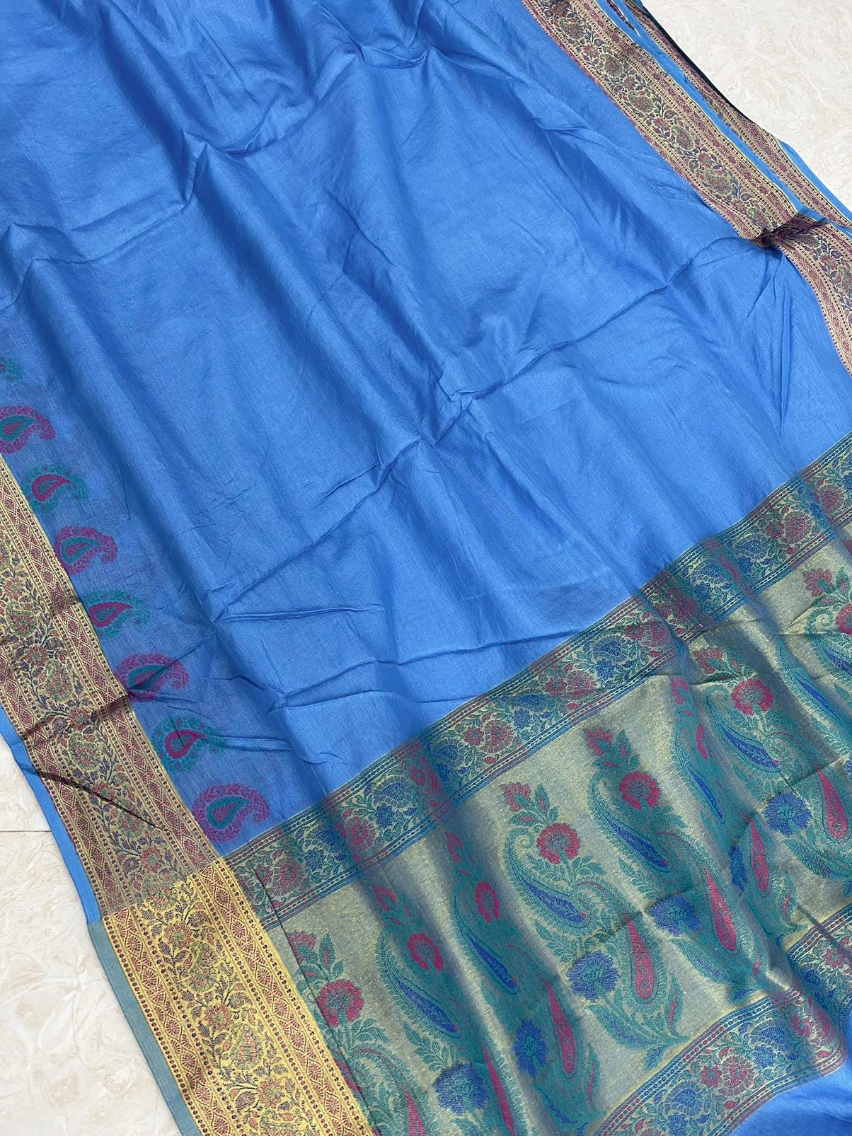 Pure Tussar Silk Banarasi Saree