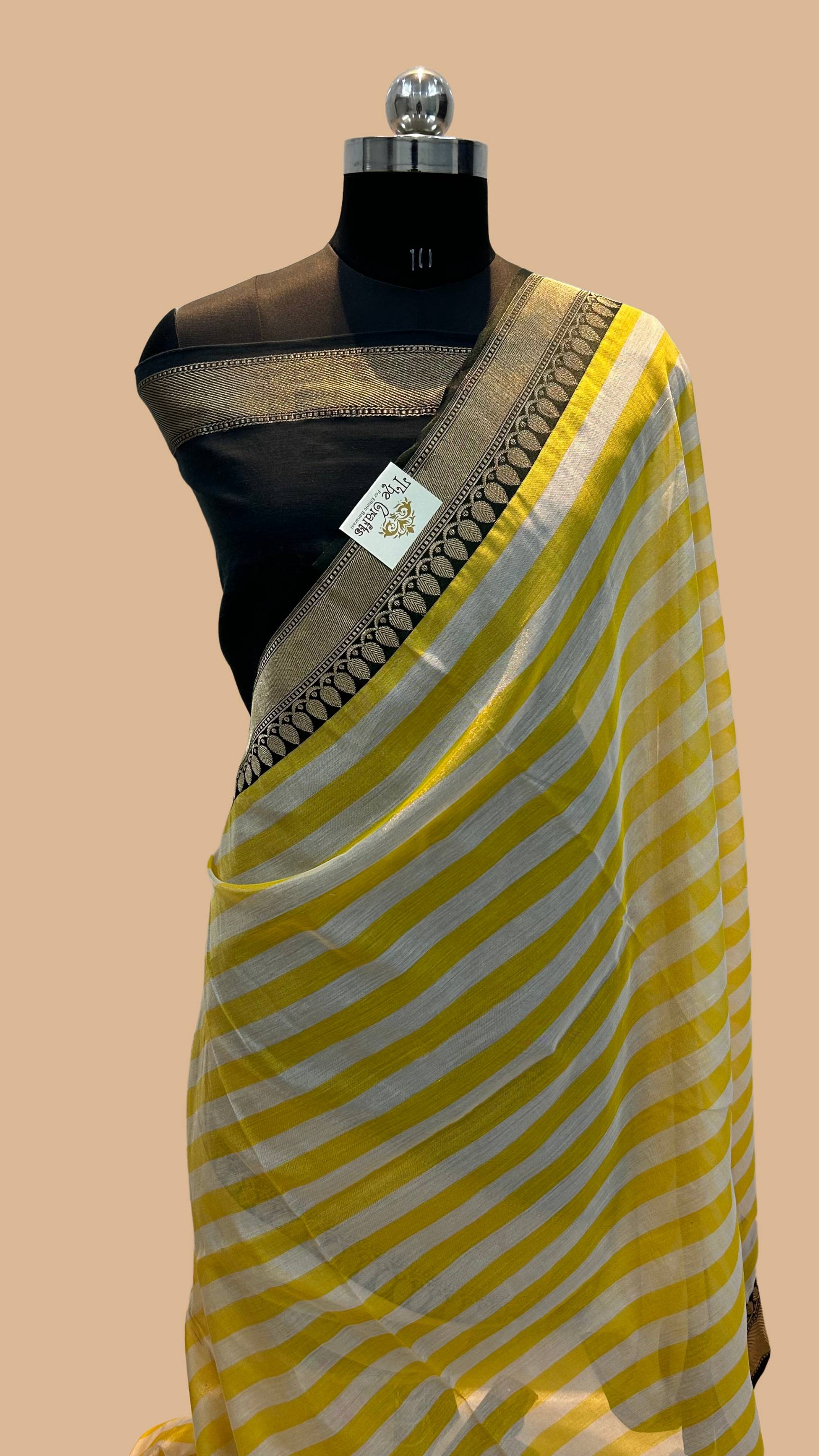 Pure Tissue Silk Banarasi Saree with Katan border