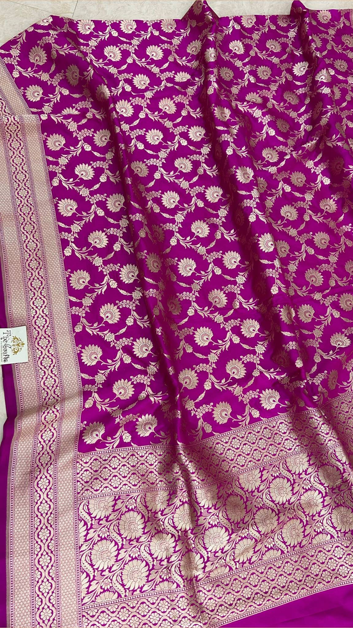 Pure Katan Silk Banarasi Handloom Dupatta