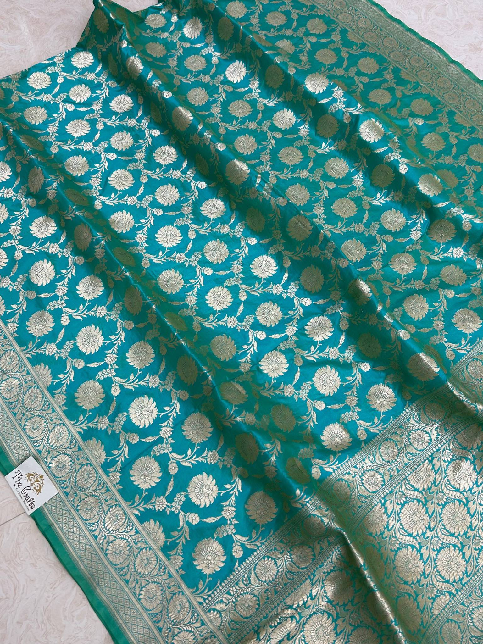 Pure Katan Silk Banarasi Handloom Dupatta