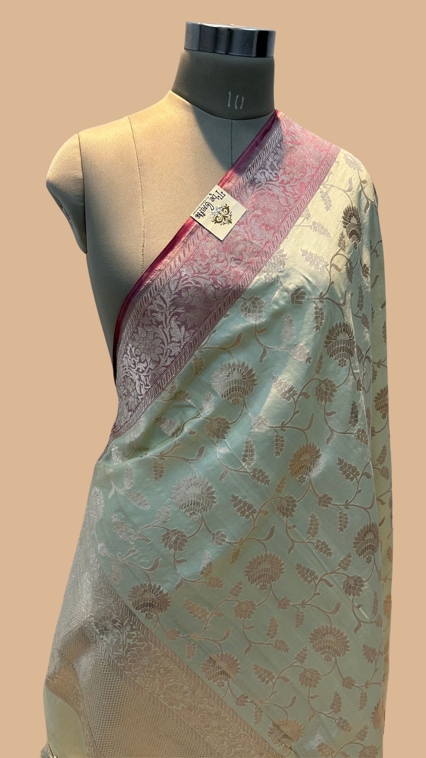 Pure Katan Silk Banarasi Handloom Dupatta