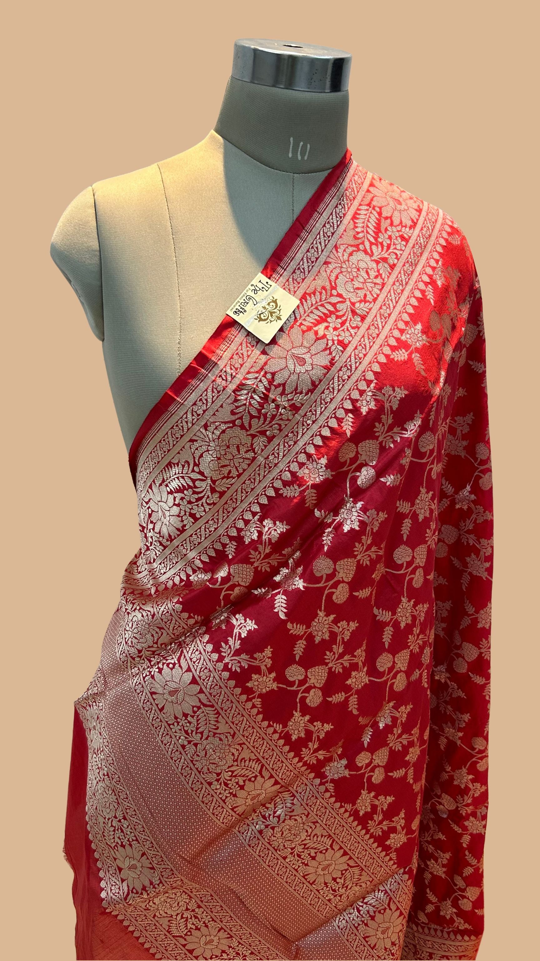 Pure Katan Silk Banarasi Handloom Dupatta