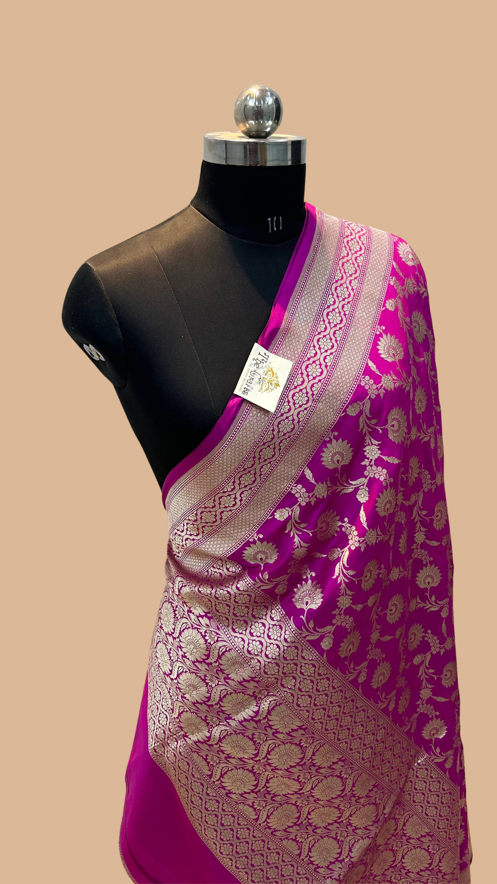 Pure Katan Silk Banarasi Handloom Dupatta