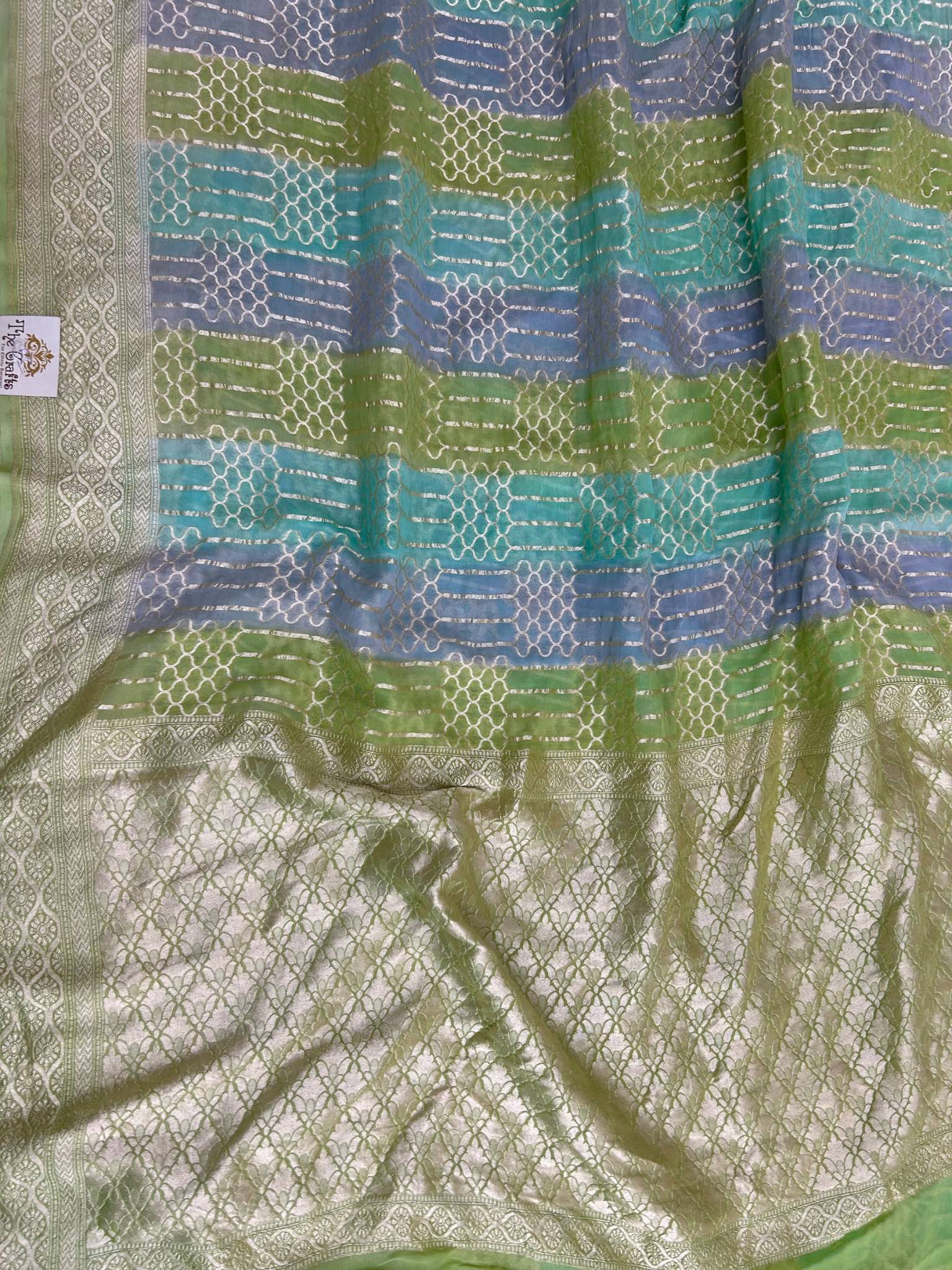 Khaddi Georgette Handloom Banarasi Saree