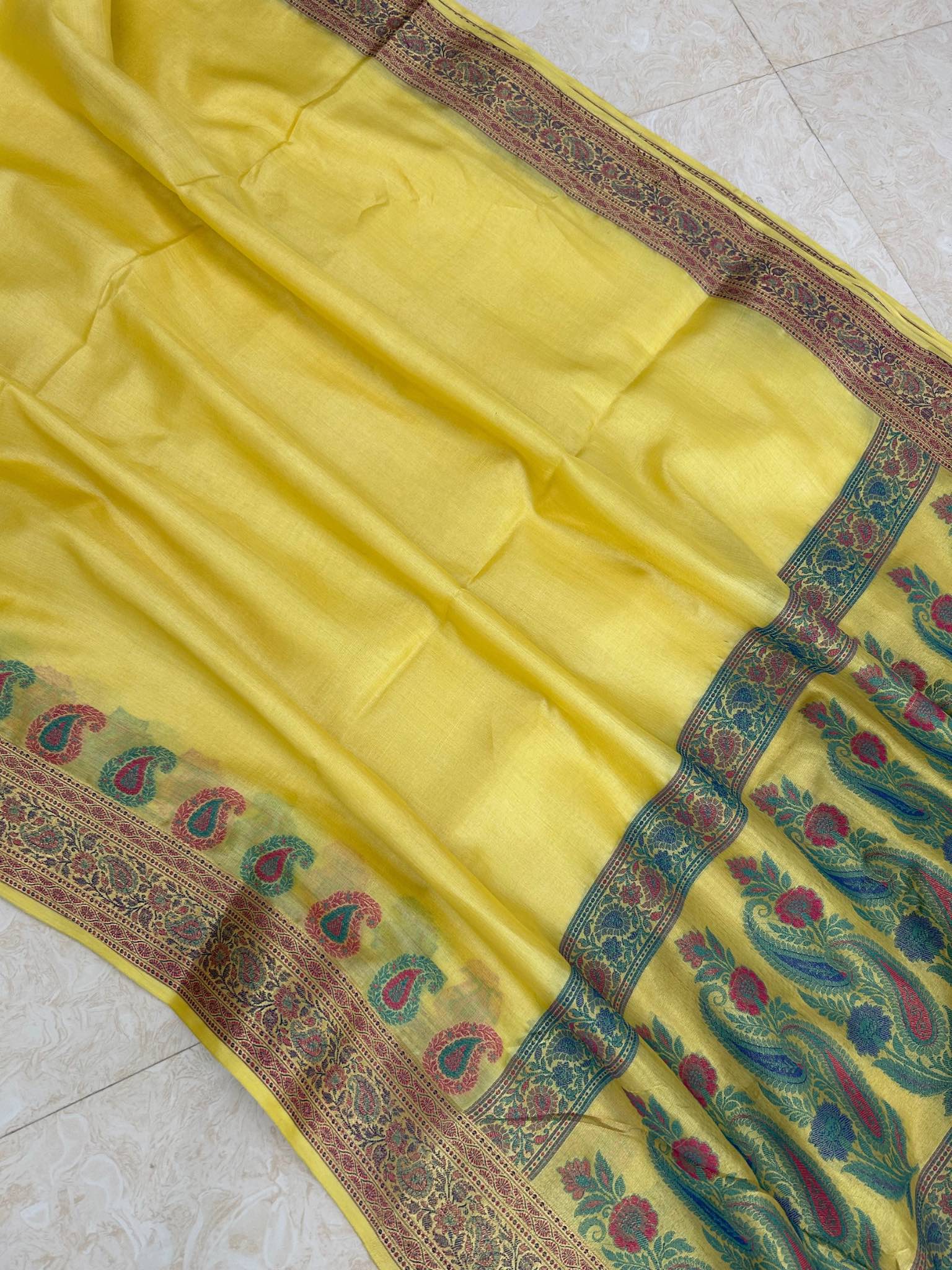 Pure Tussar Silk Banarasi Saree