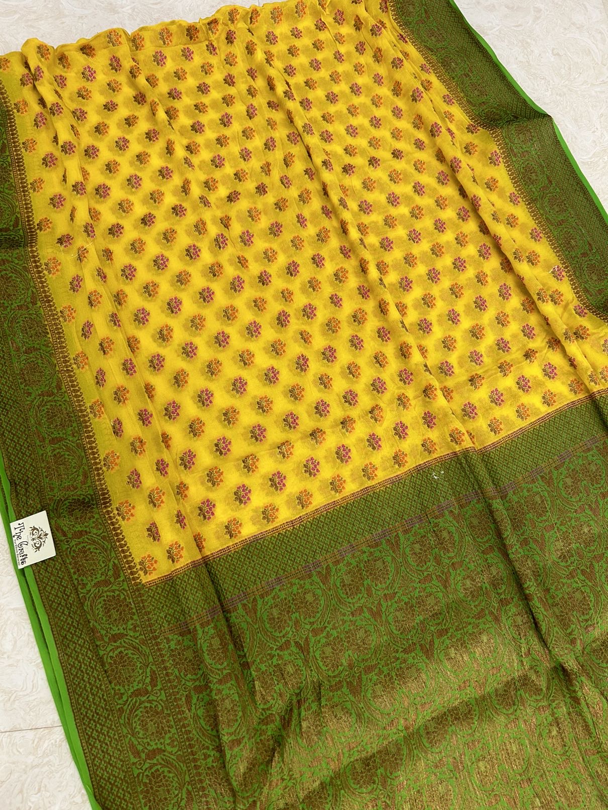 Pure Khaddi Chiffon Banarasi Saree