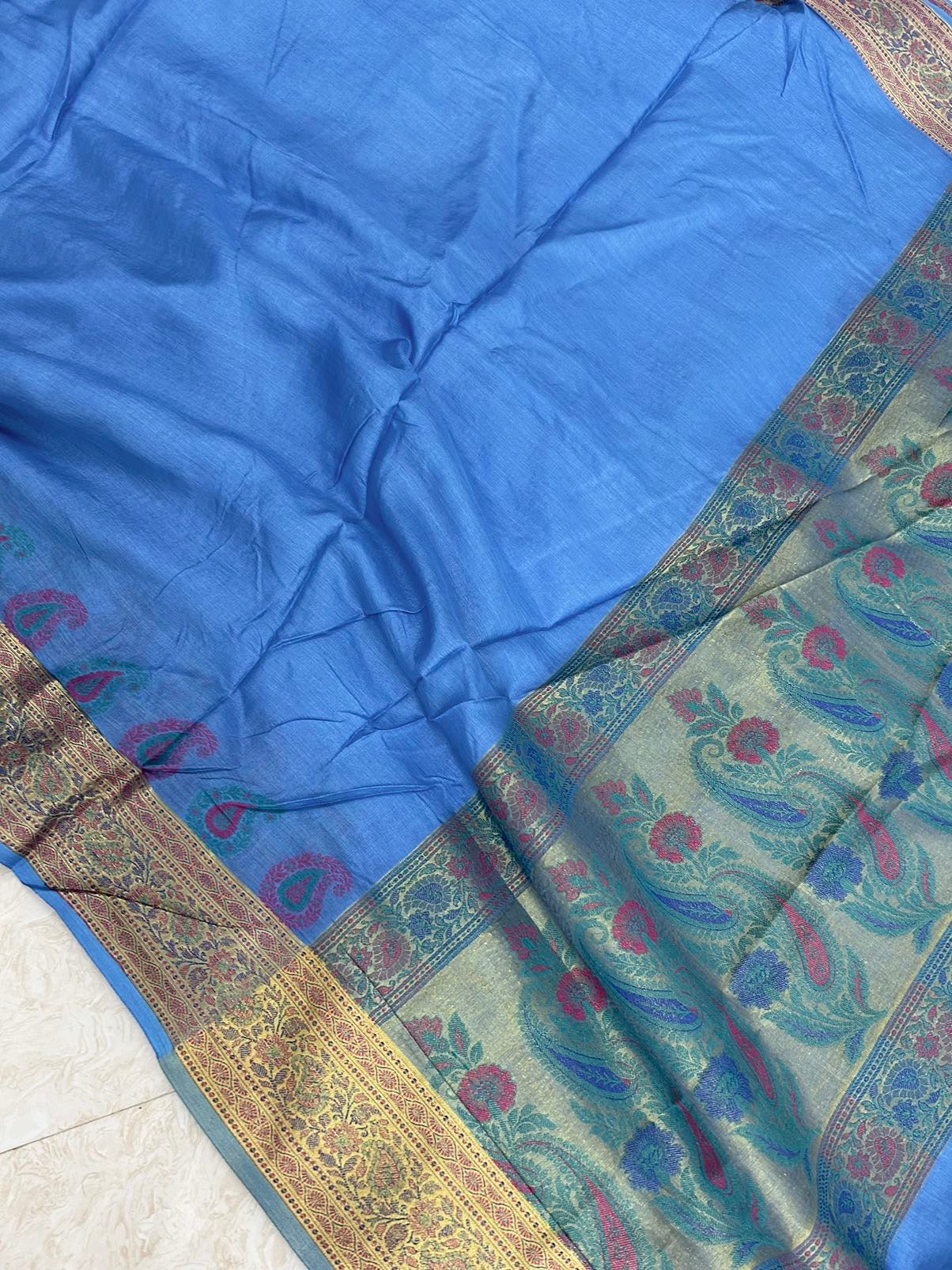 Pure Tussar Silk Banarasi Saree