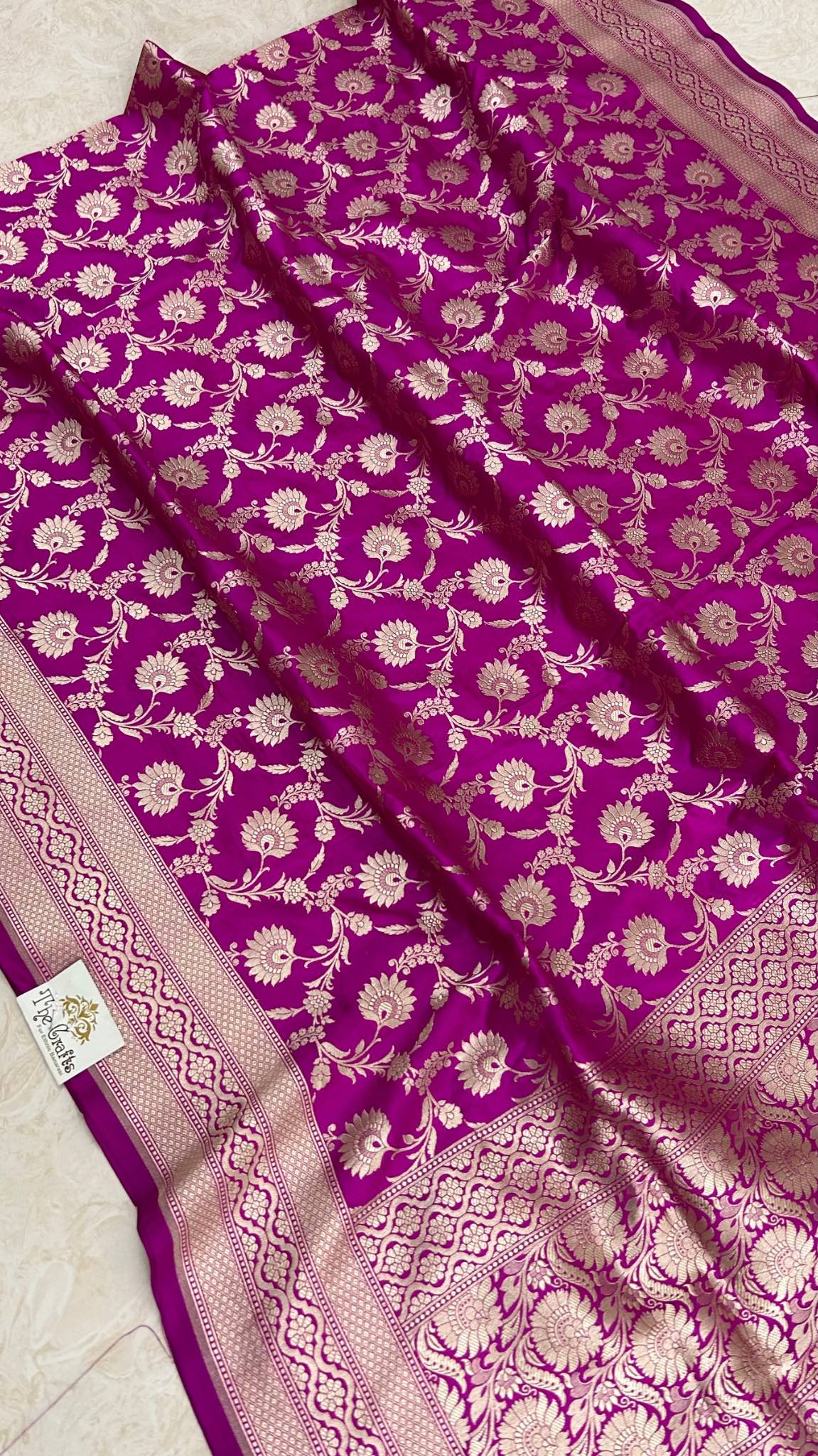 Pure Katan Silk Banarasi Handloom Dupatta