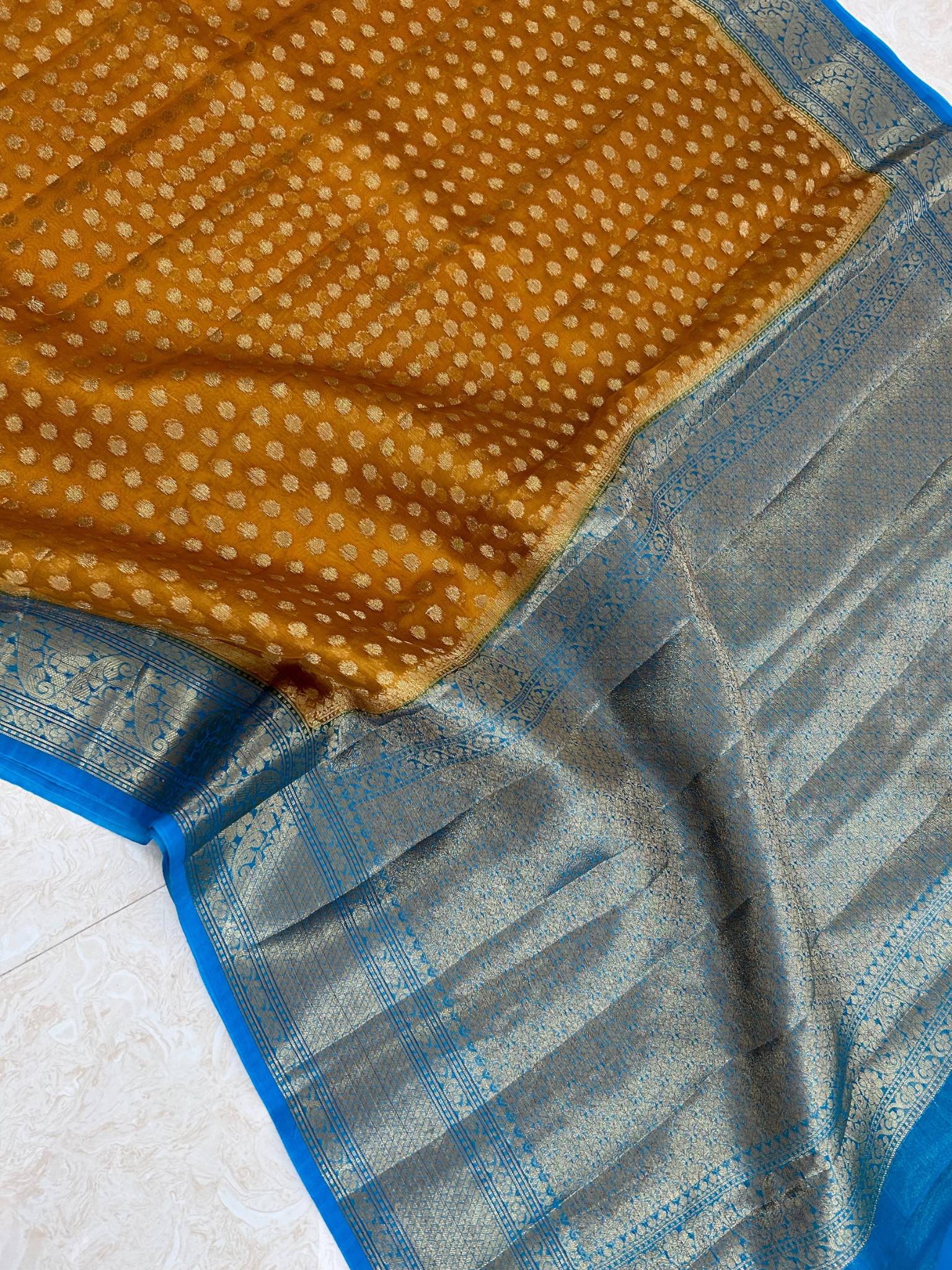 Pure Kora Silk Banarasi Saree