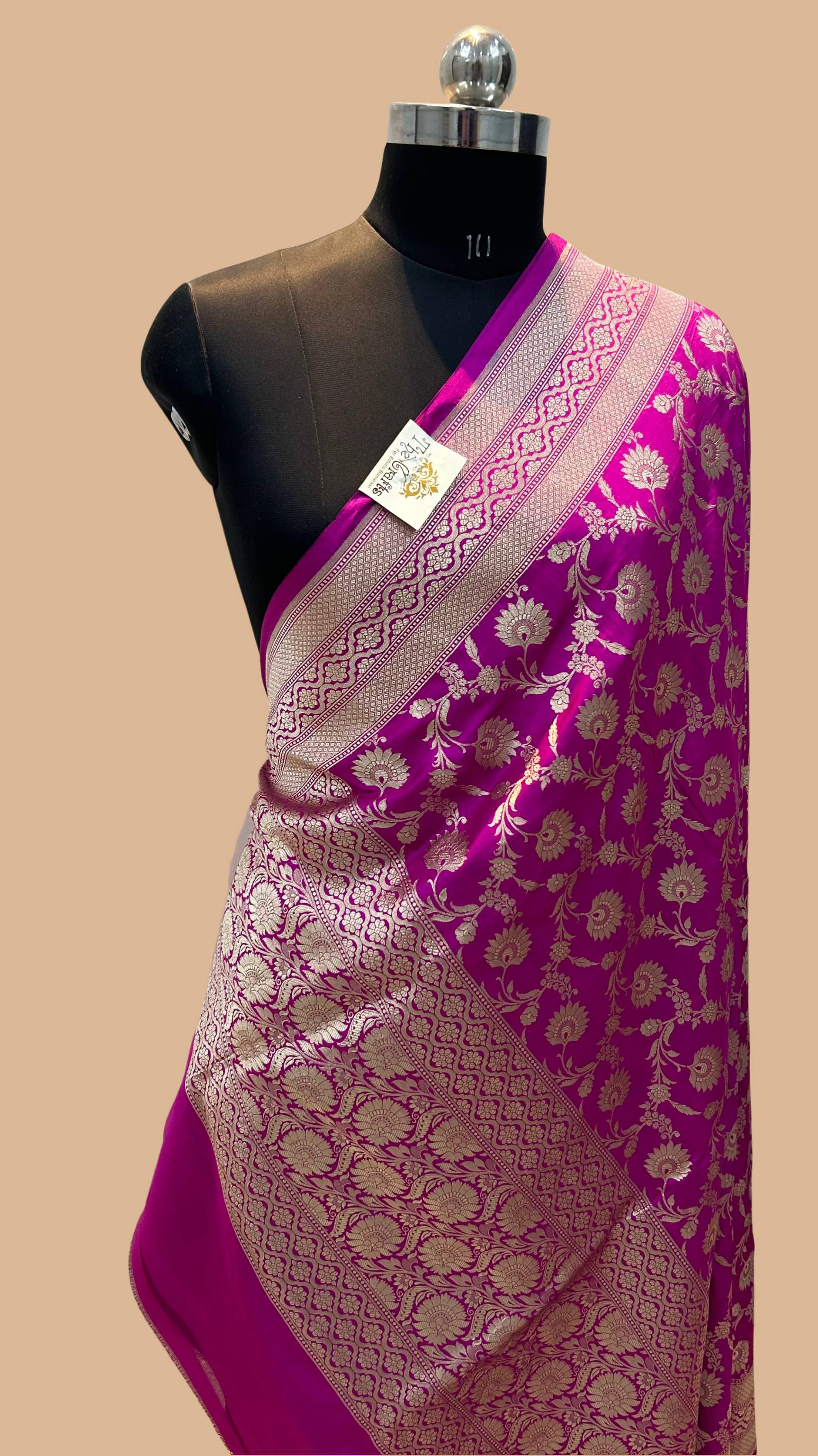 Pure Katan Silk Banarasi Handloom Dupatta