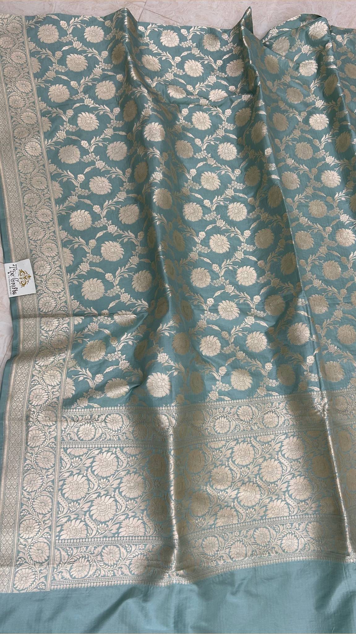 Pure Katan Silk Banarasi Handloom Dupatta