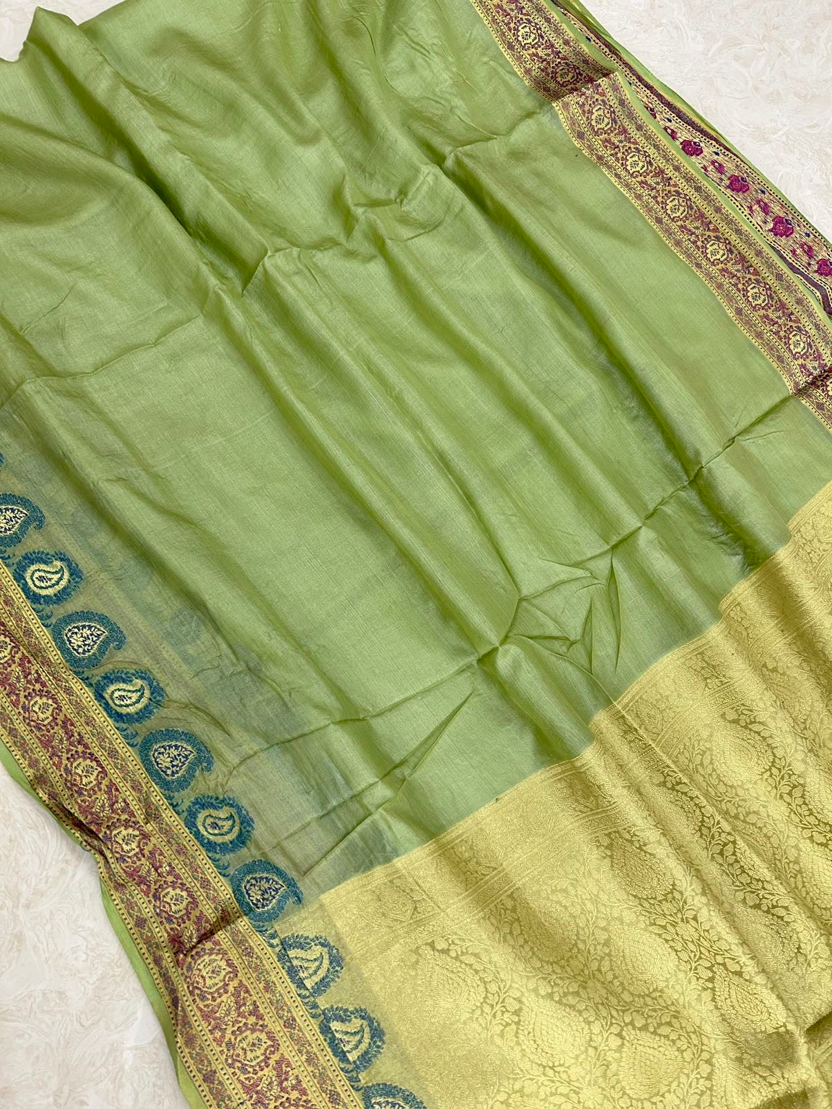 Pure Tussar Silk Banarasi Saree