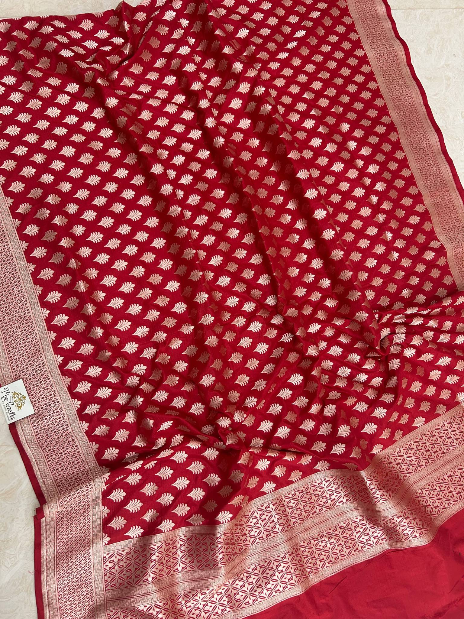 Pure Katan Silk Banarasi Handloom Dupatta