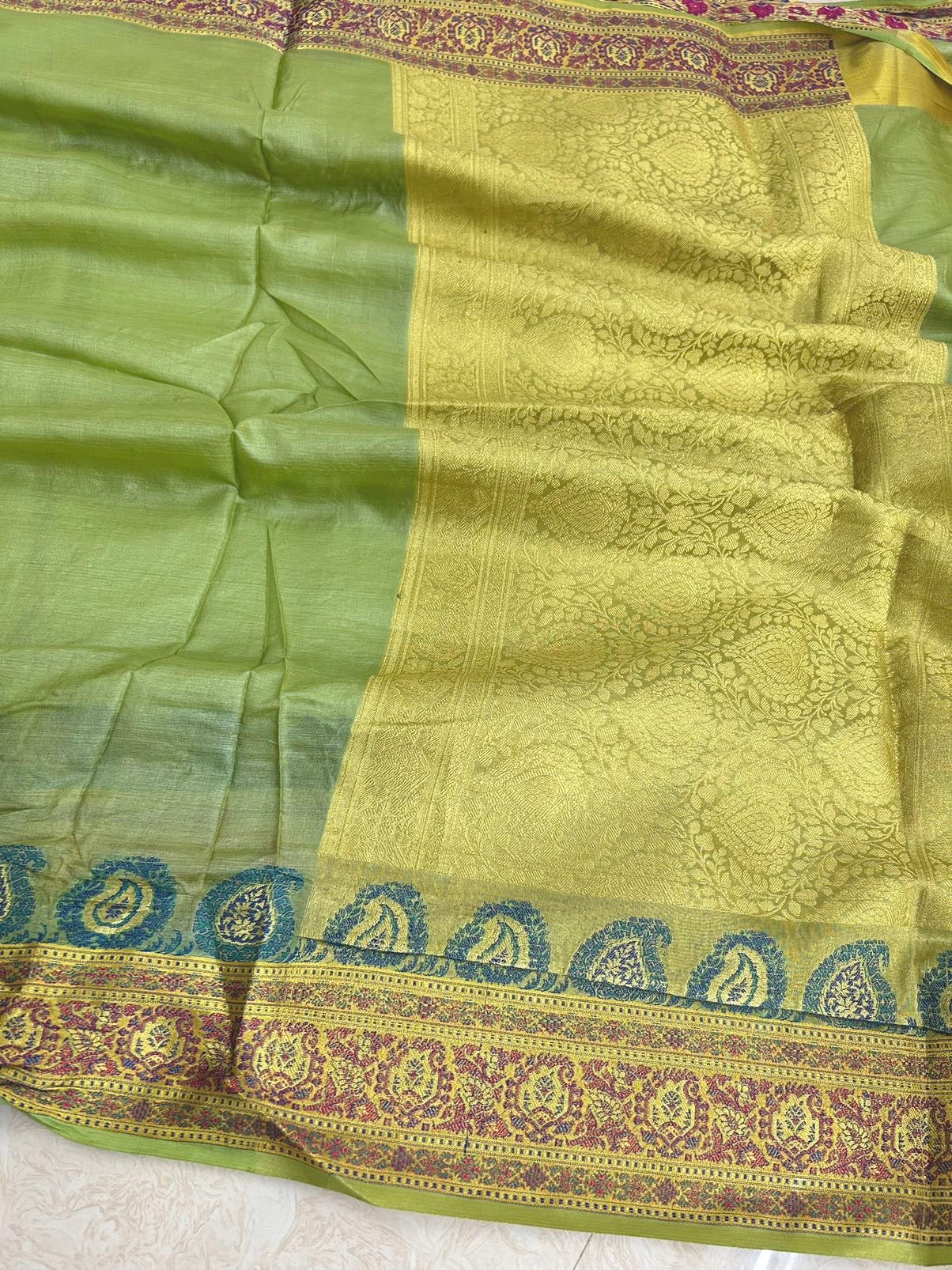 Pure Tussar Silk Banarasi Saree