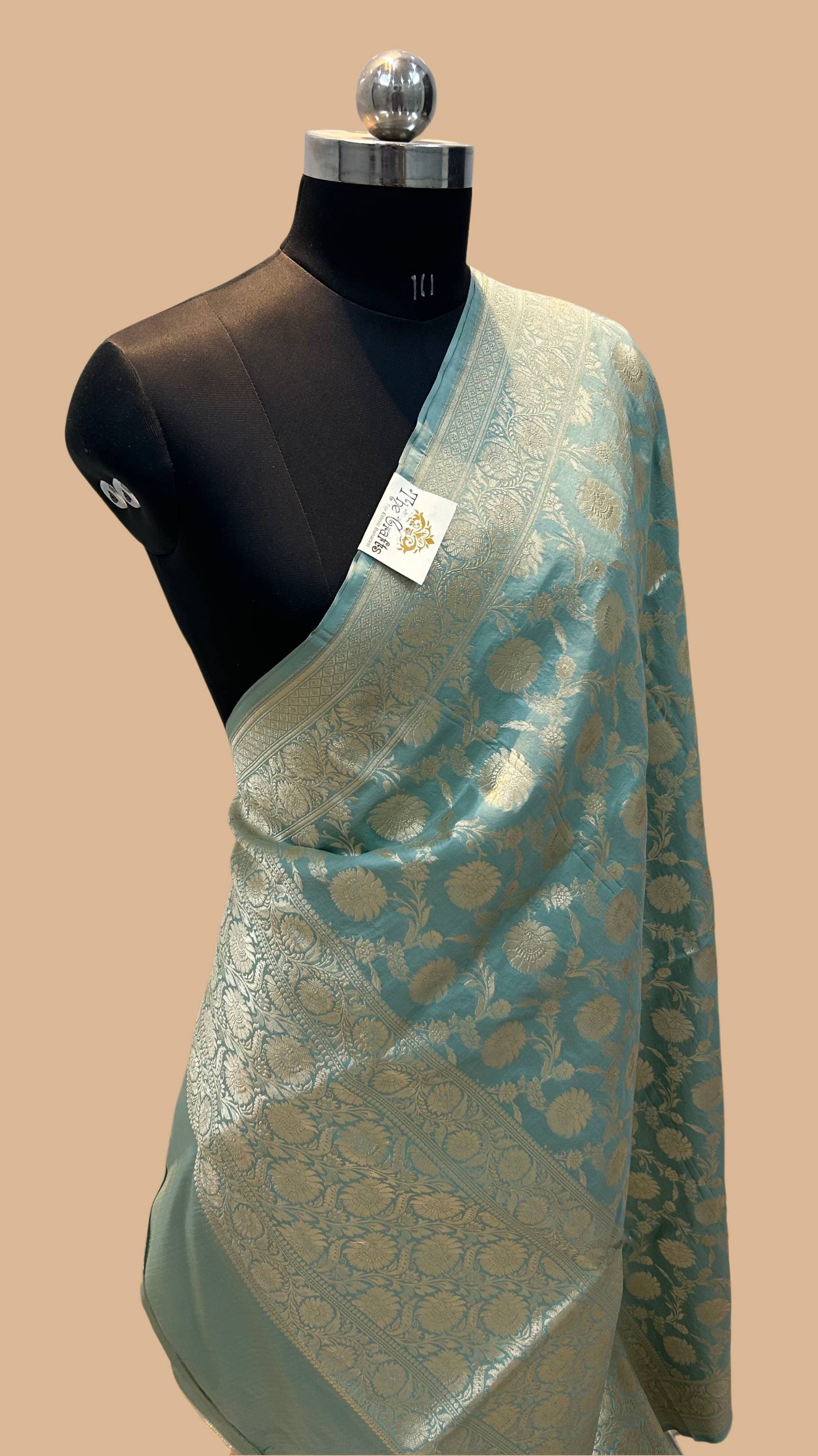 Pure Katan Silk Banarasi Handloom Dupatta