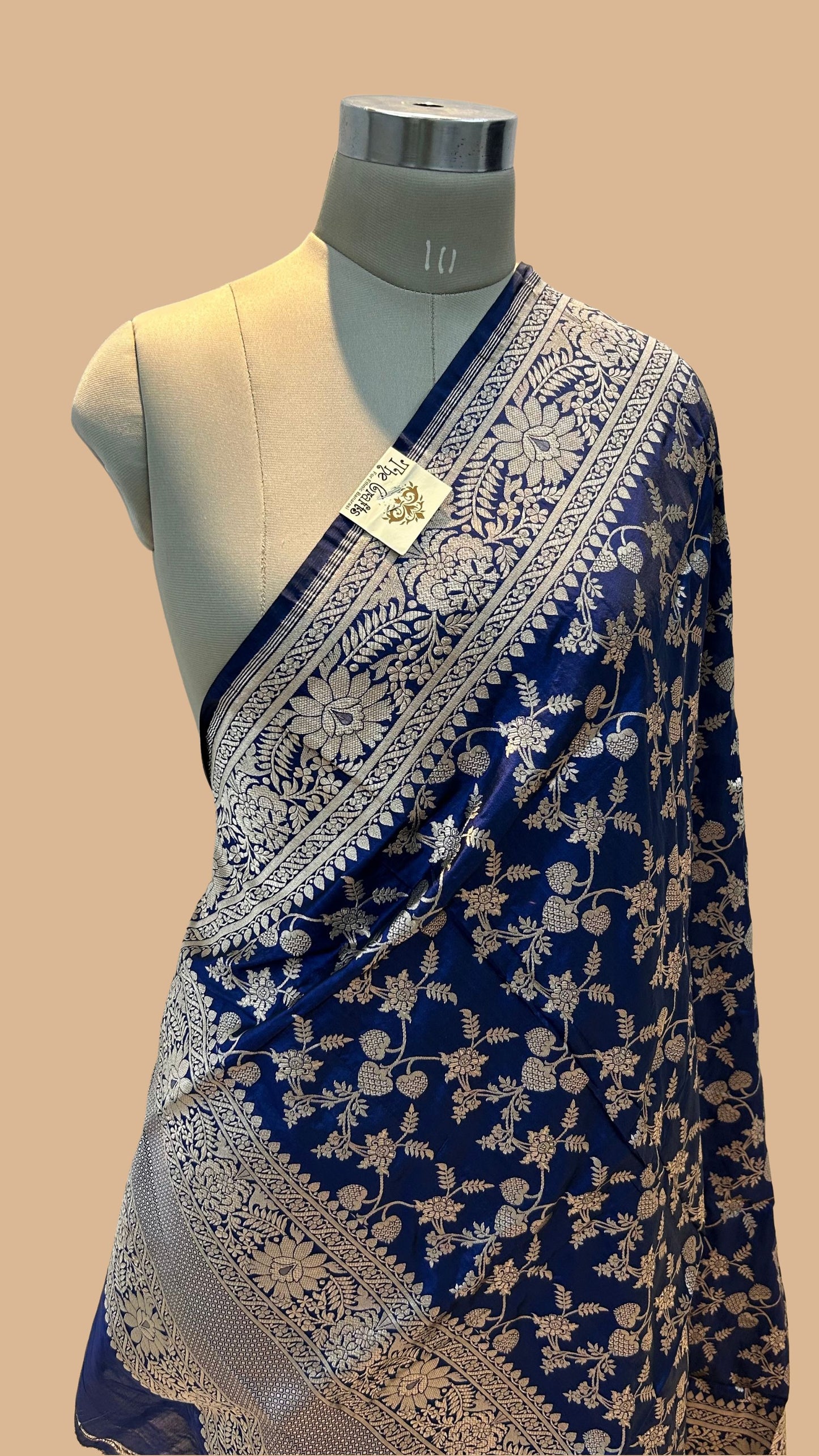 Pure Katan Silk Banarasi Handloom Dupatta