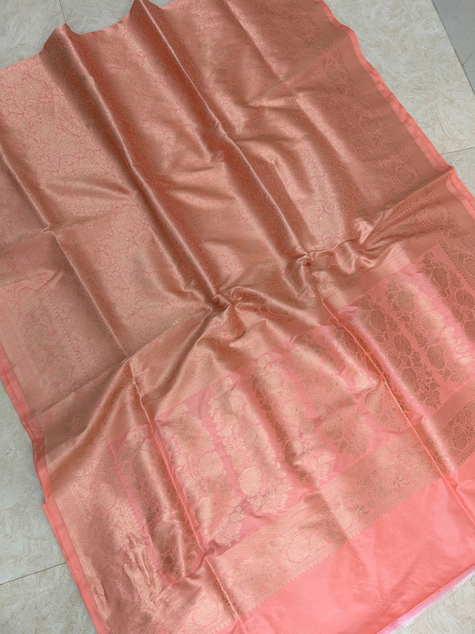 Pure Katan Silk Handloom Banarasi Saree - Tanchui Brocade