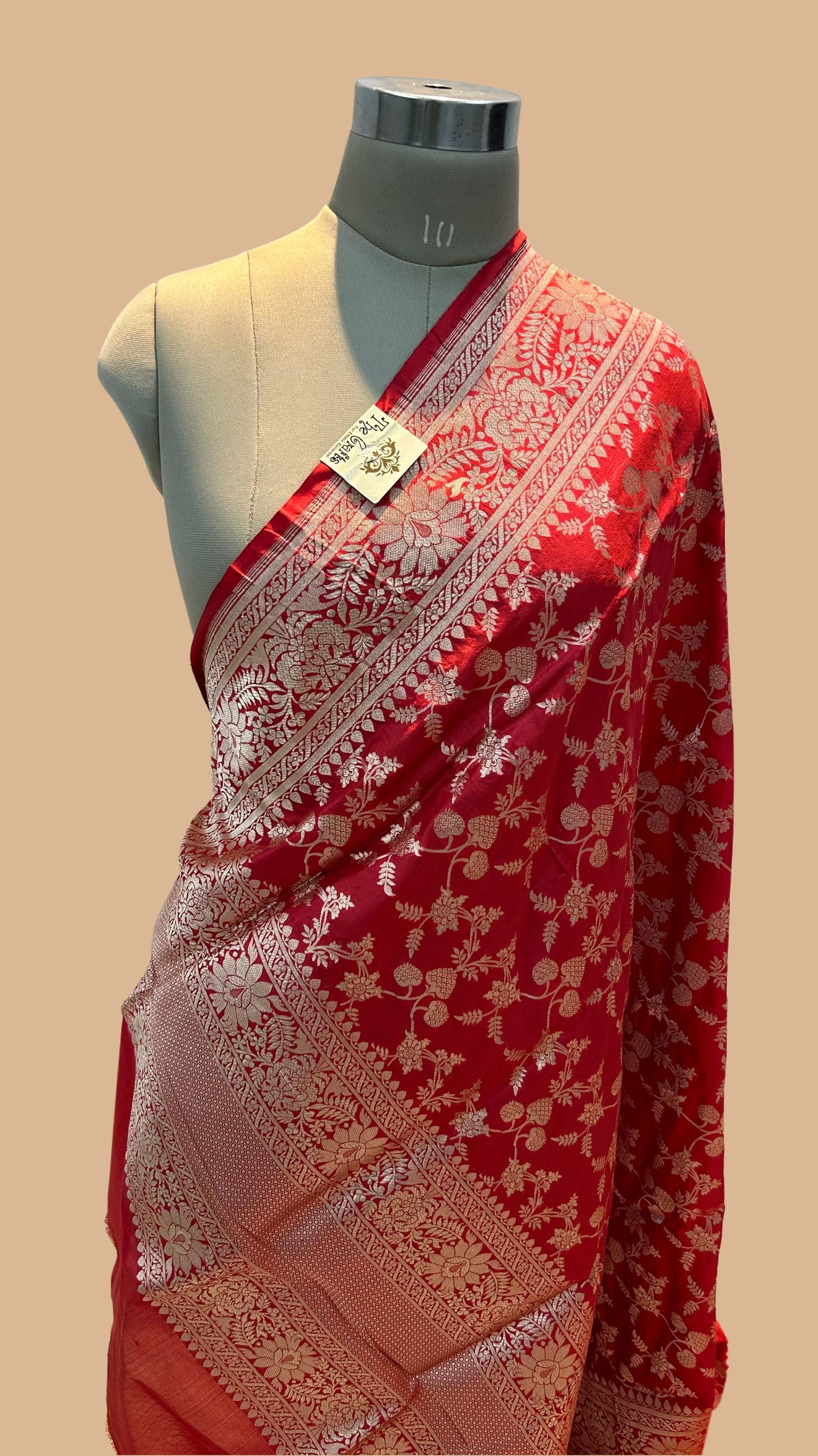 Pure Katan Silk Banarasi Handloom Dupatta