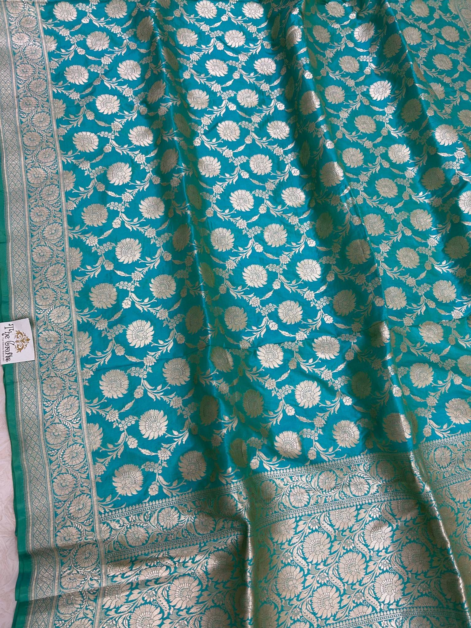 Pure Katan Silk Banarasi Handloom Dupatta