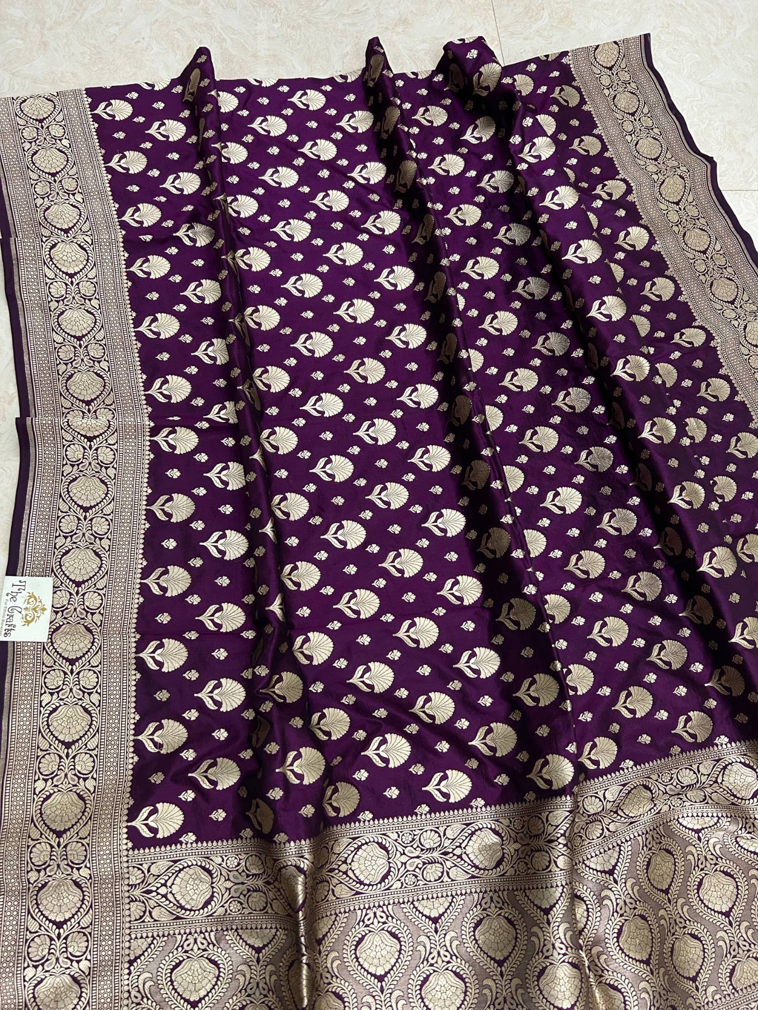 Pure Katan Silk Banarasi Handloom Dupatta