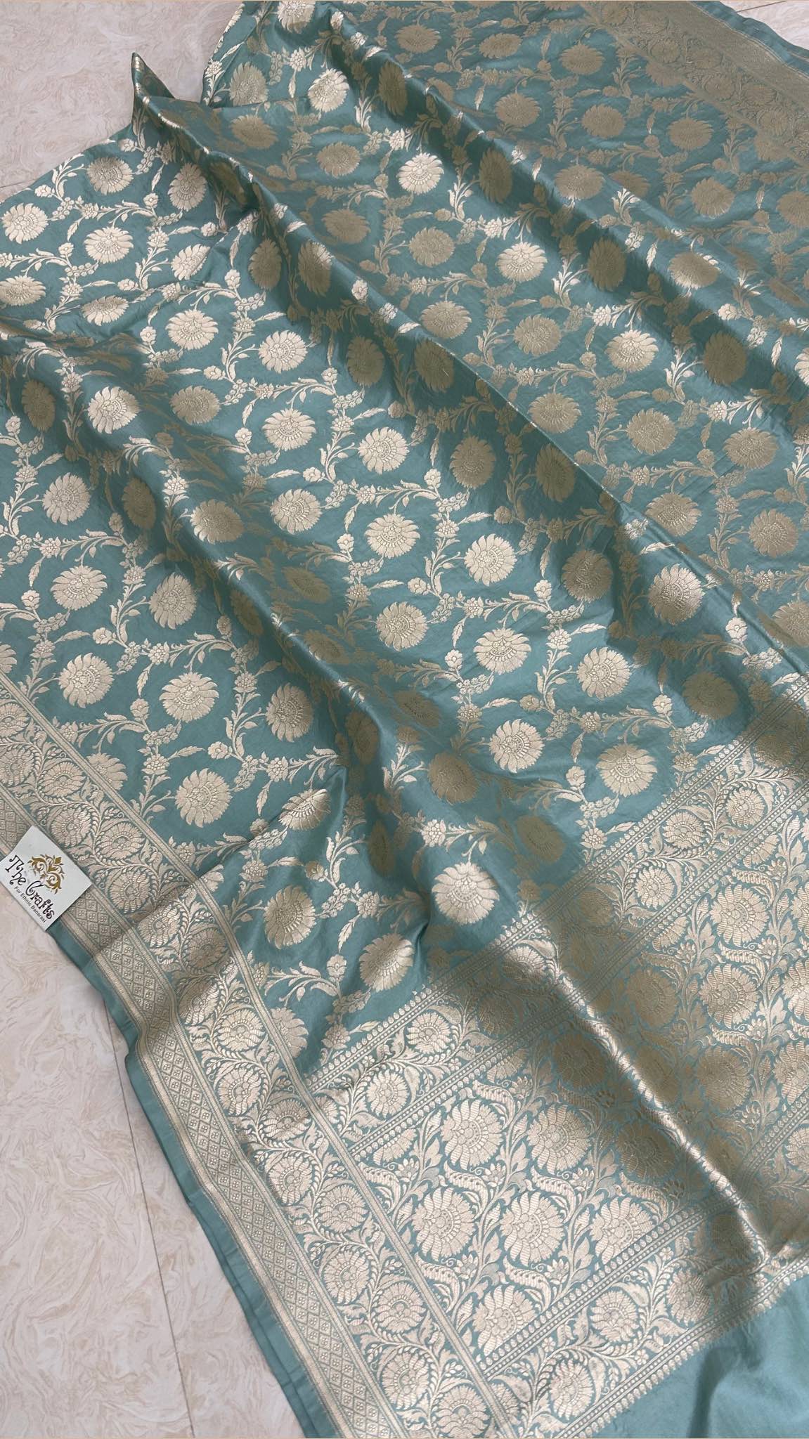 Pure Katan Silk Banarasi Handloom Dupatta