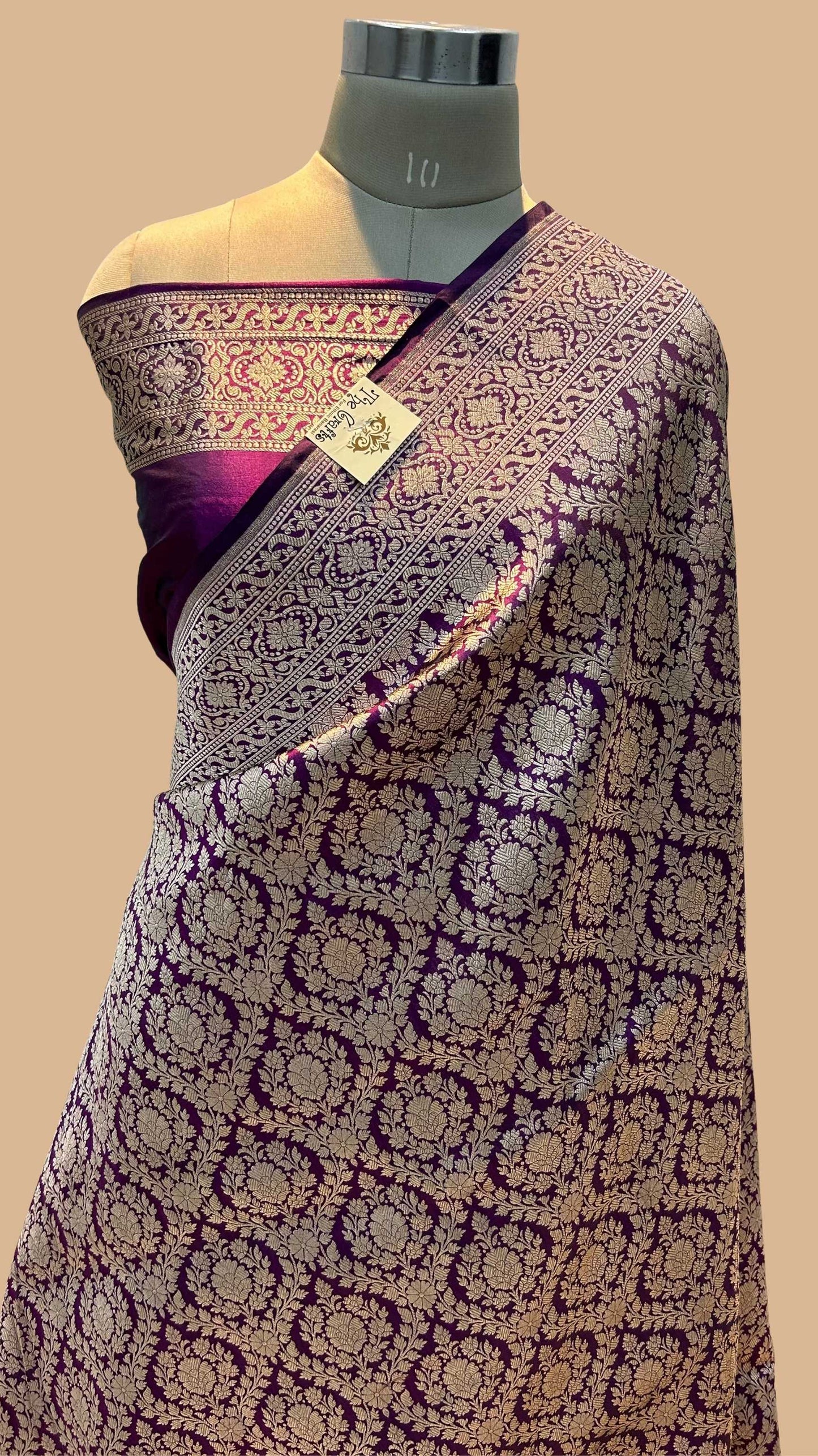 Pure Katan Silk Handloom Banarasi Saree - Tanchui Brocade