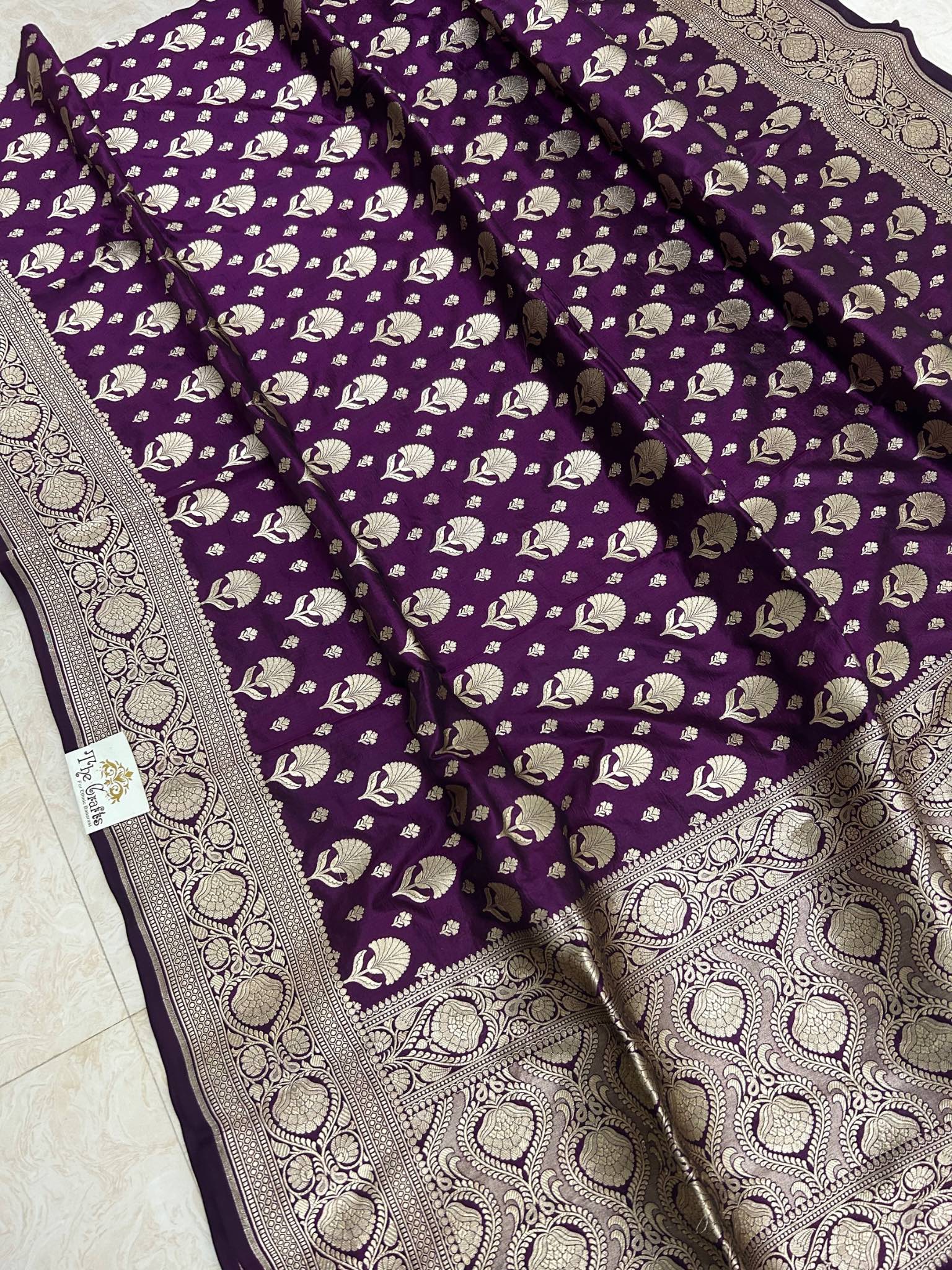 Pure Katan Silk Banarasi Handloom Dupatta