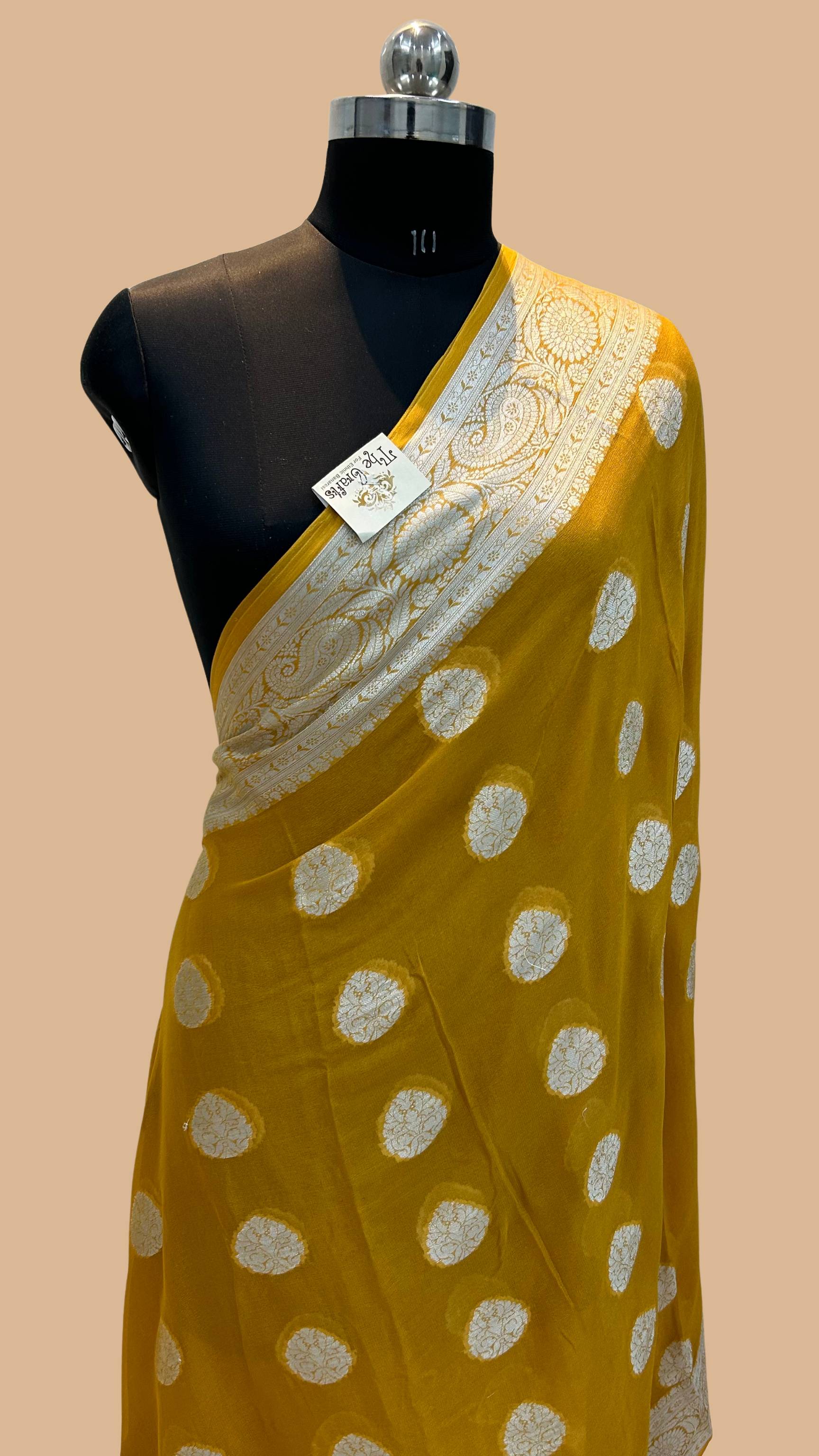 Pure Chiffon Khaddi Banarasi Silk Saree |